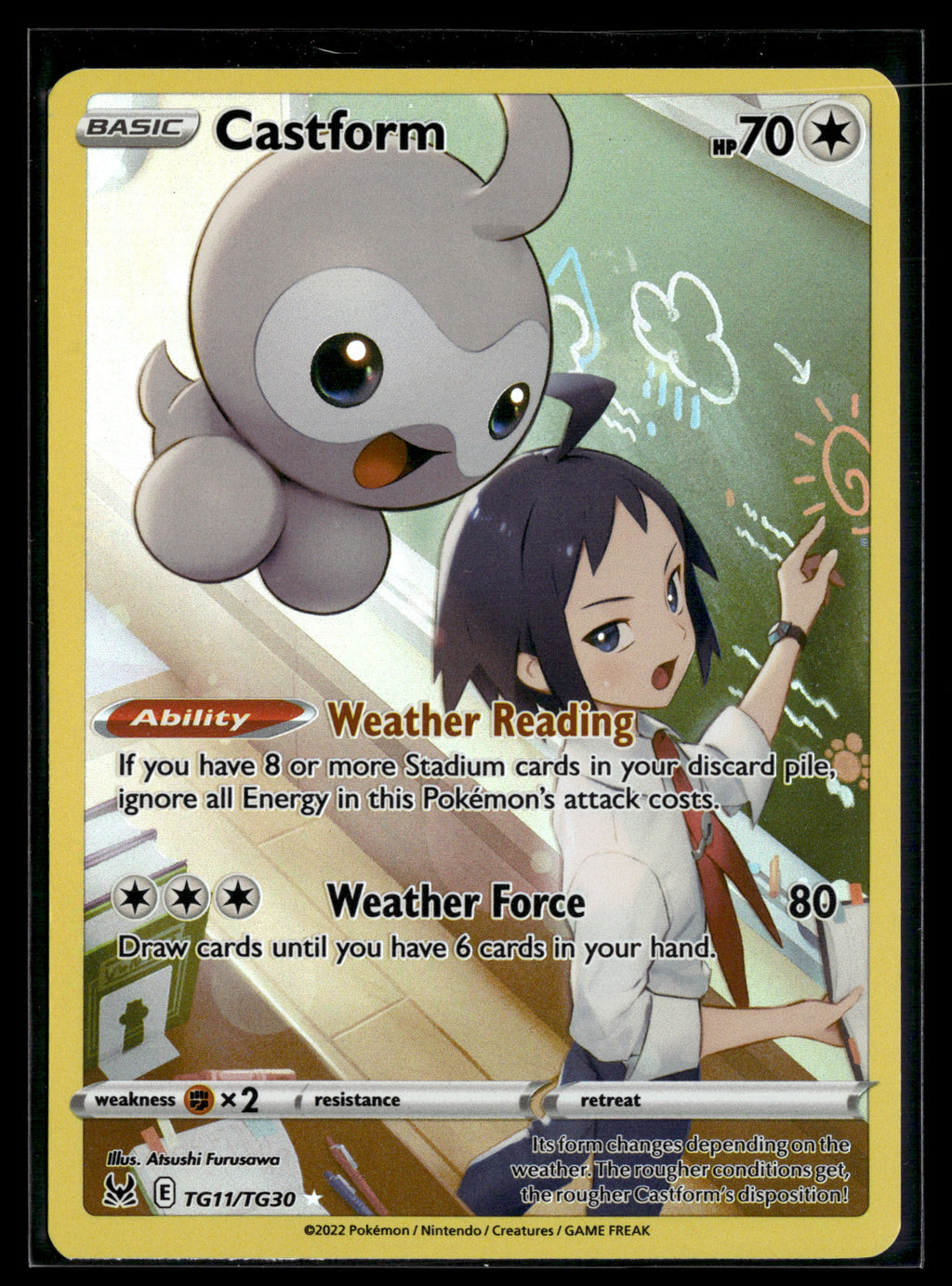 SWSH11: Lost Origin Trainer Gallery #TG11/TG30 Castform