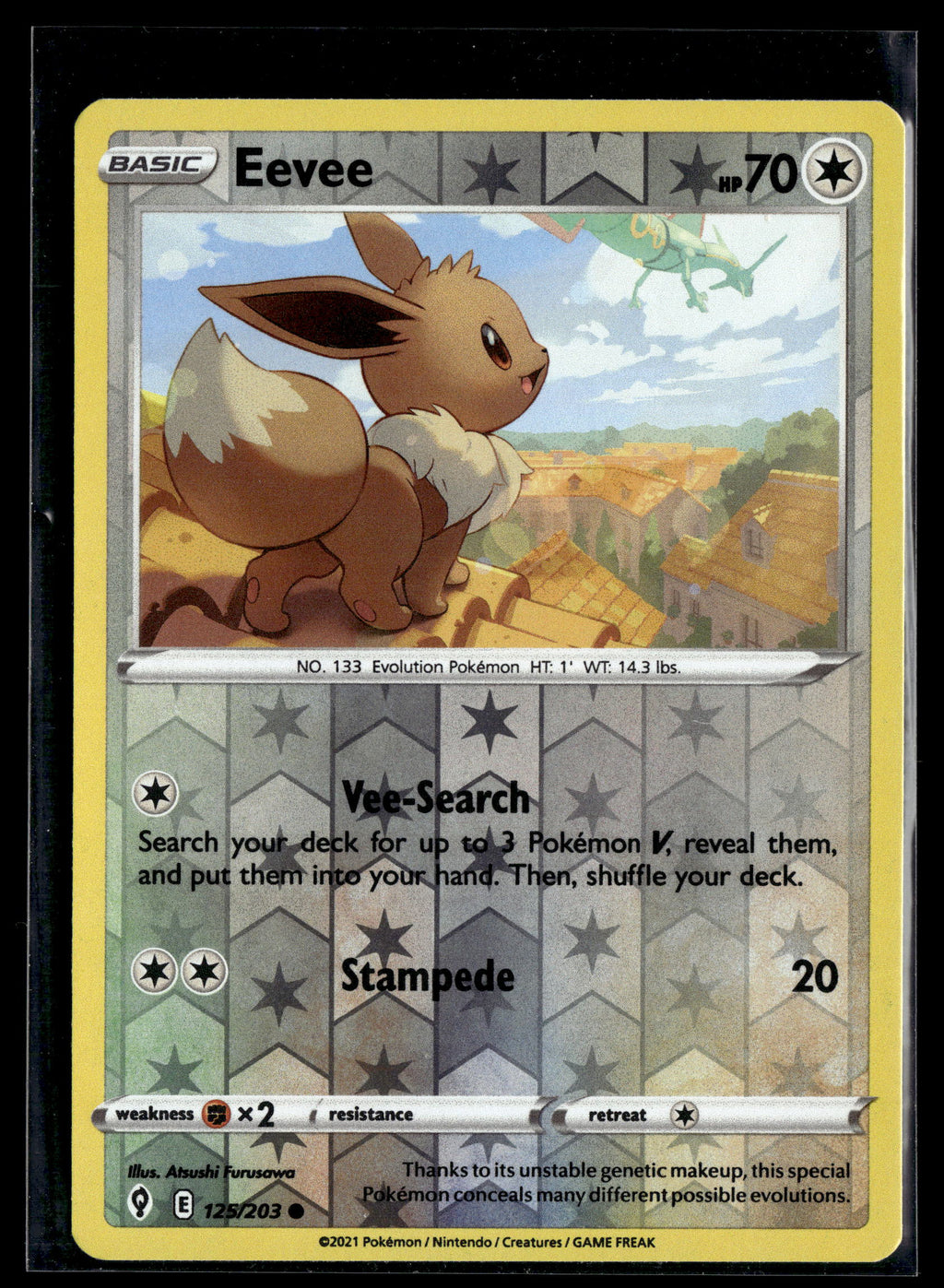 SWSH07: Evolving Skies #125/203 Eevee