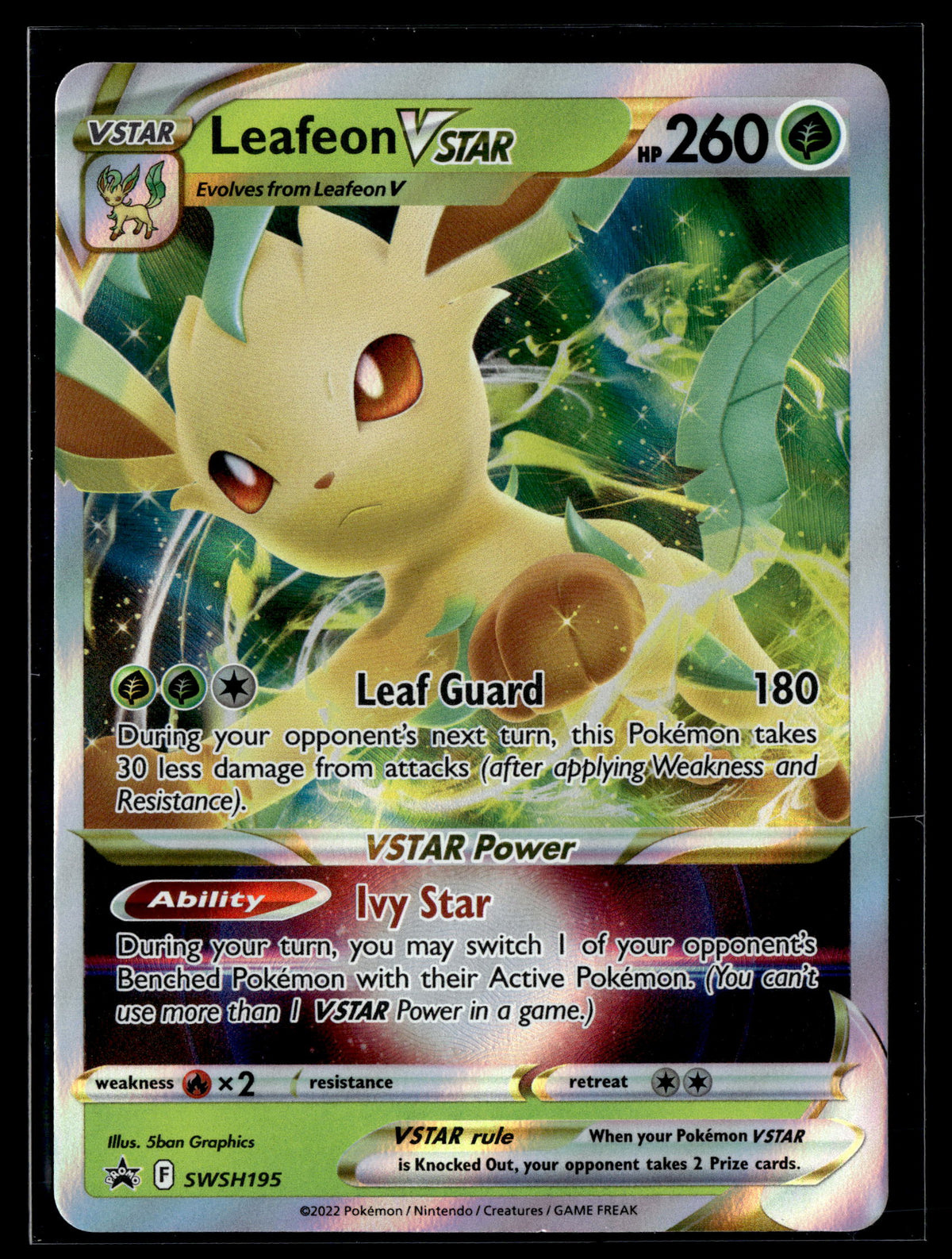 SWSH: Sword & Shield Promo Cards #SWSH195 Leafeon VSTAR