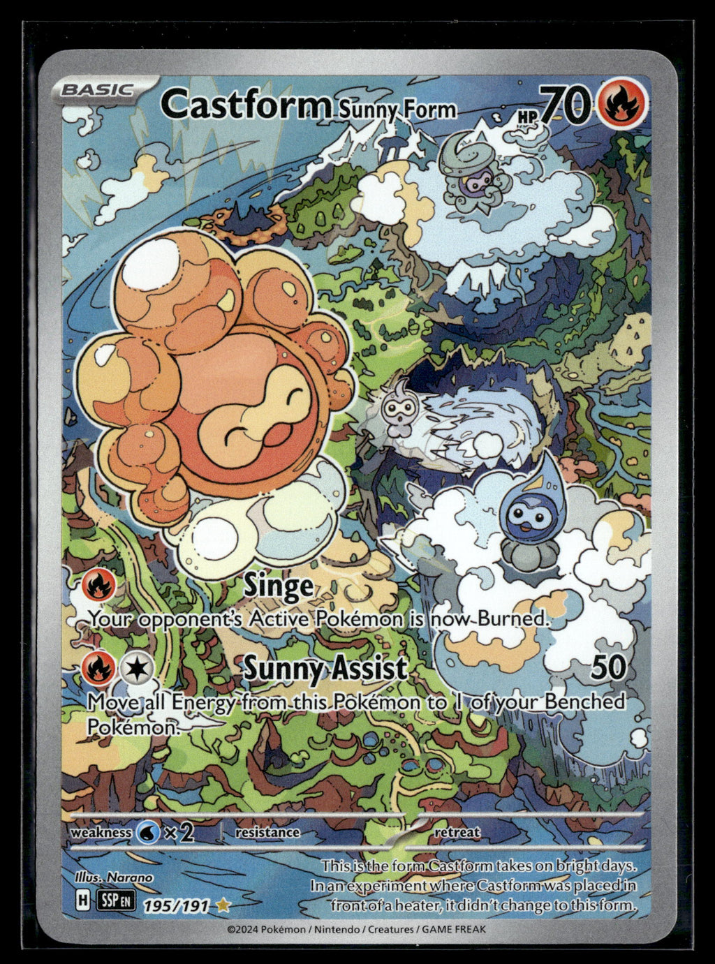 SV08: Surging Sparks #195/191 Castform Sunny Form