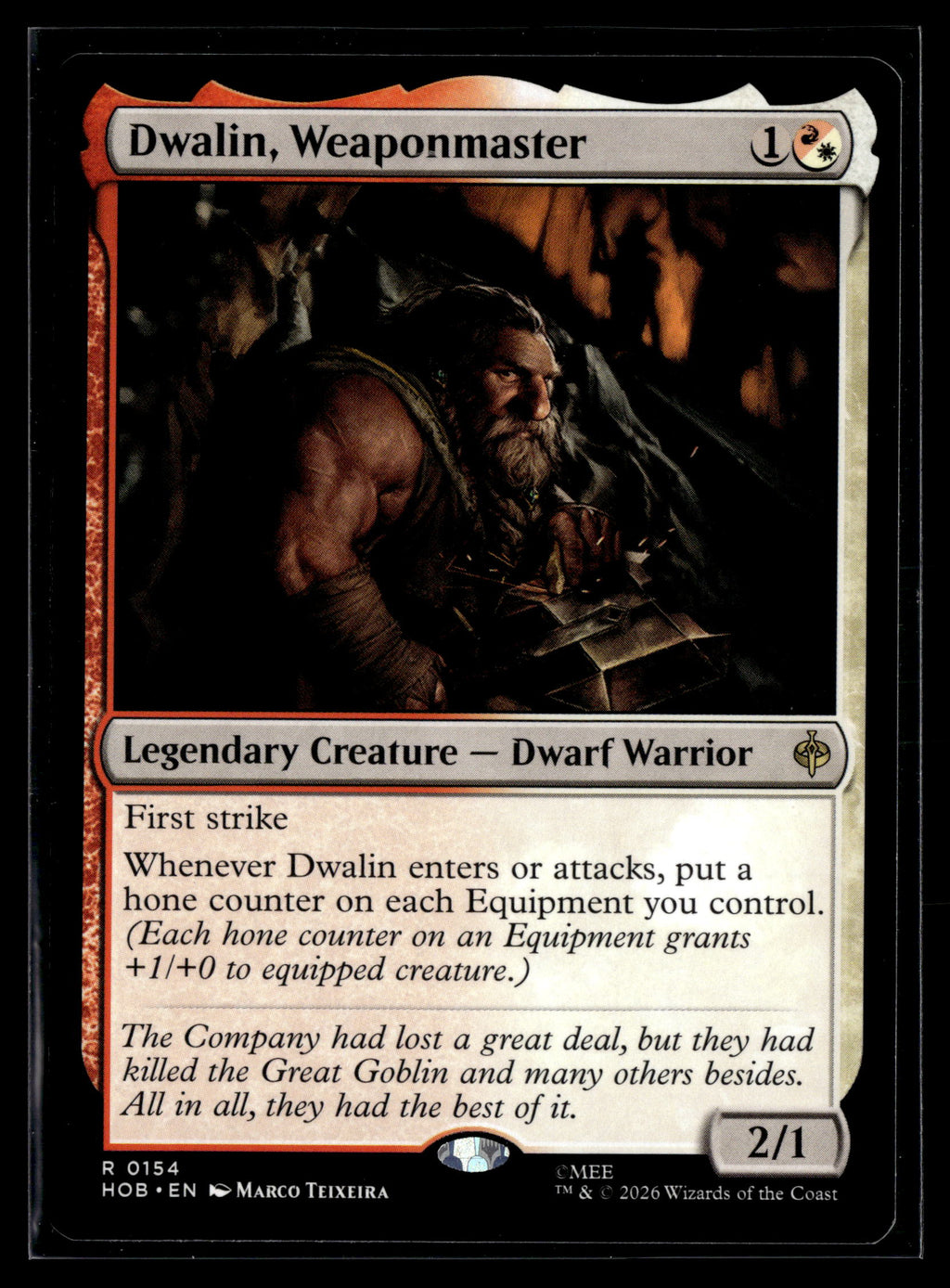 The Hobbit #154 Dwalin, Weaponmaster