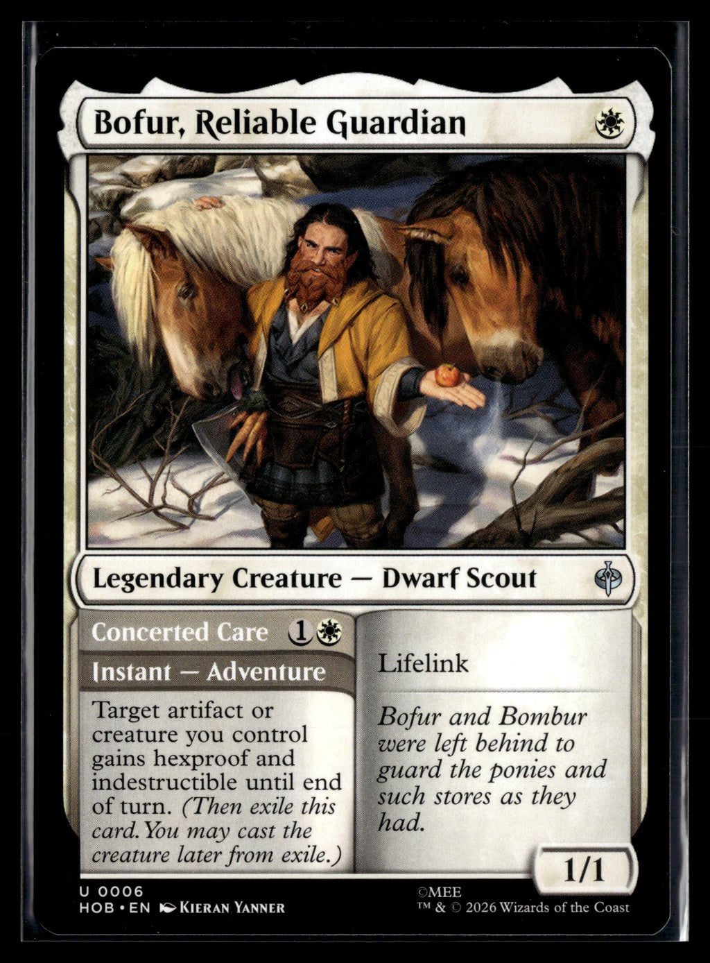 The Hobbit #6 Bofur, Reliable Guardian