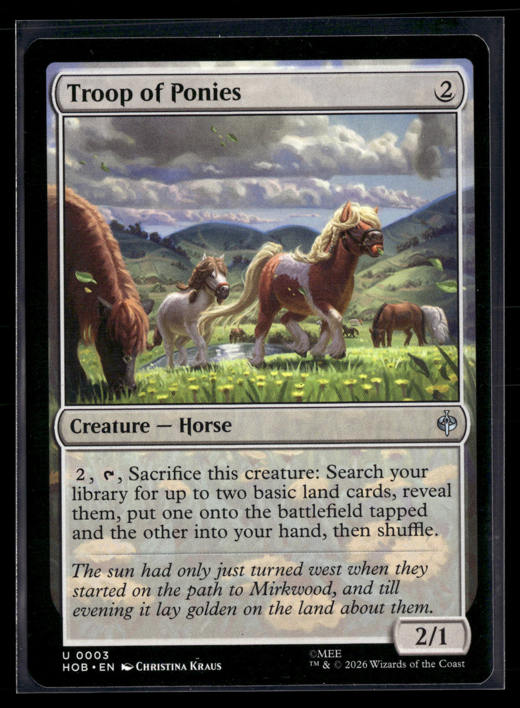 The Hobbit #3 Troop of Ponies