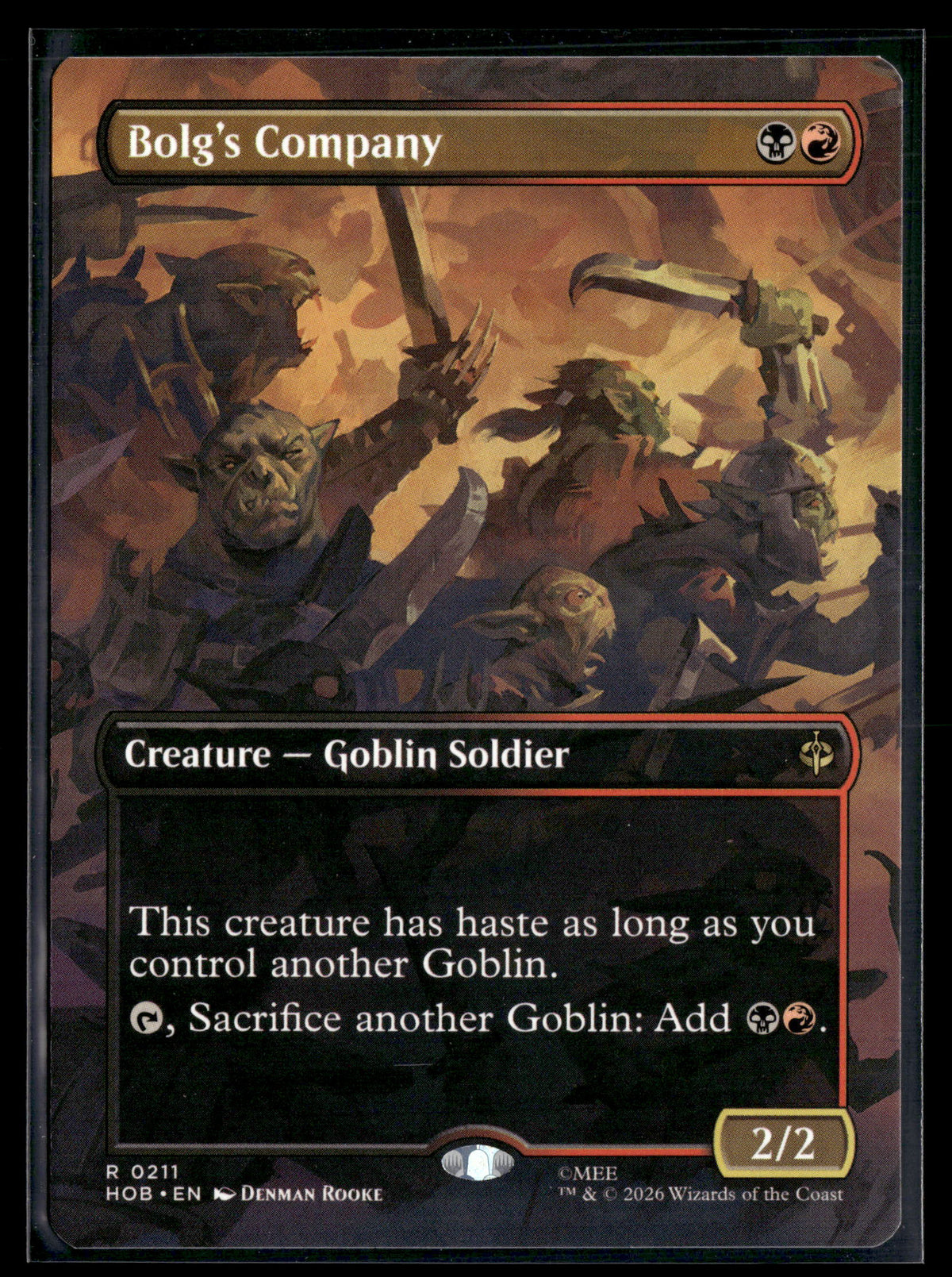 The Hobbit #211 Bolg's Company (Borderless)