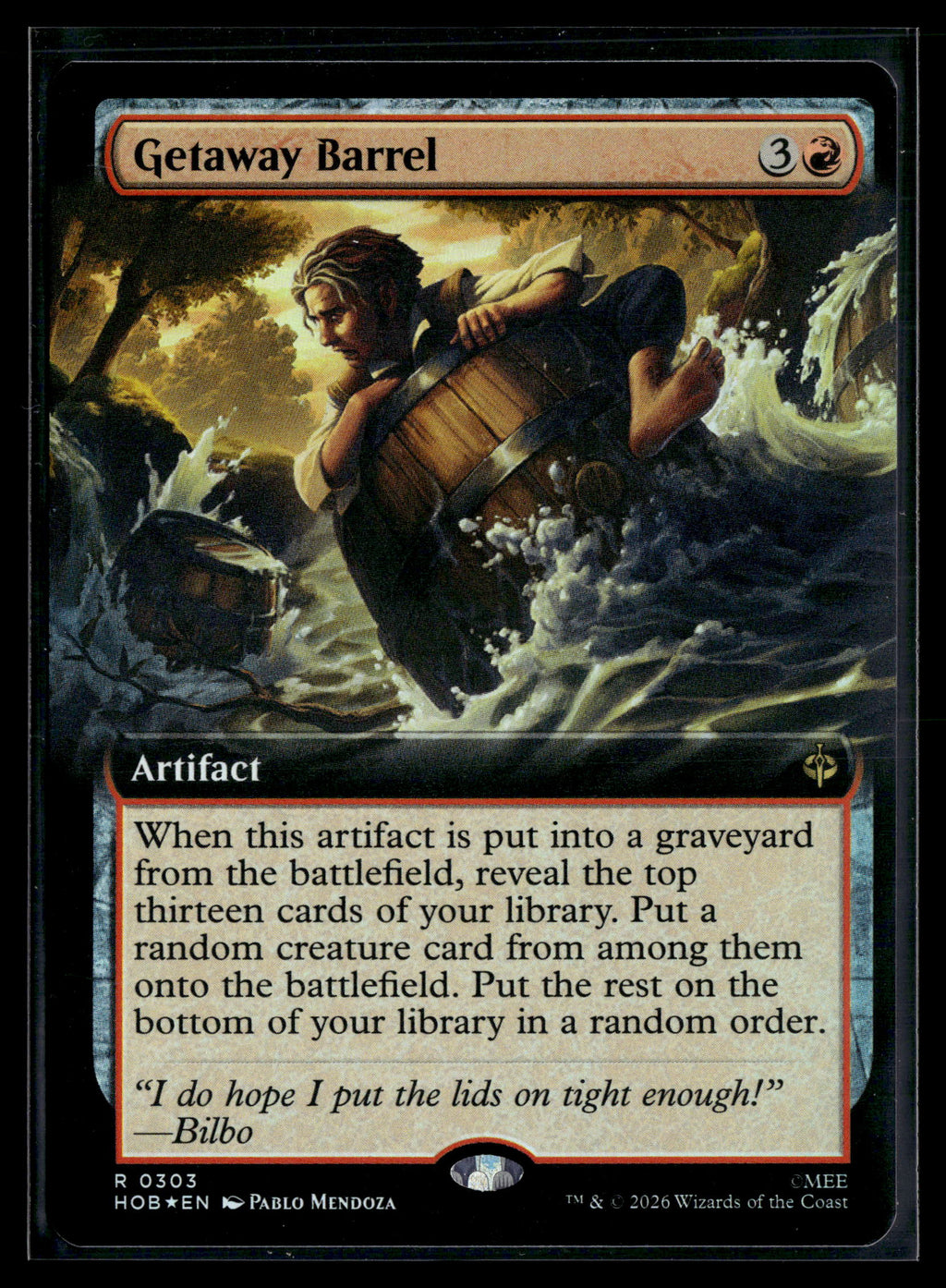 The Hobbit #303 Getaway Barrel (Extended Art)