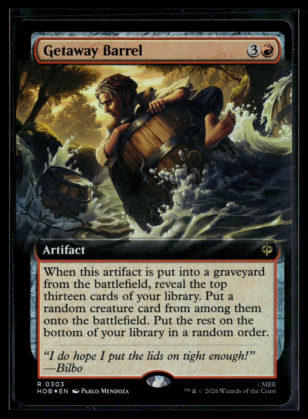 The Hobbit #303 Getaway Barrel (Extended Art)