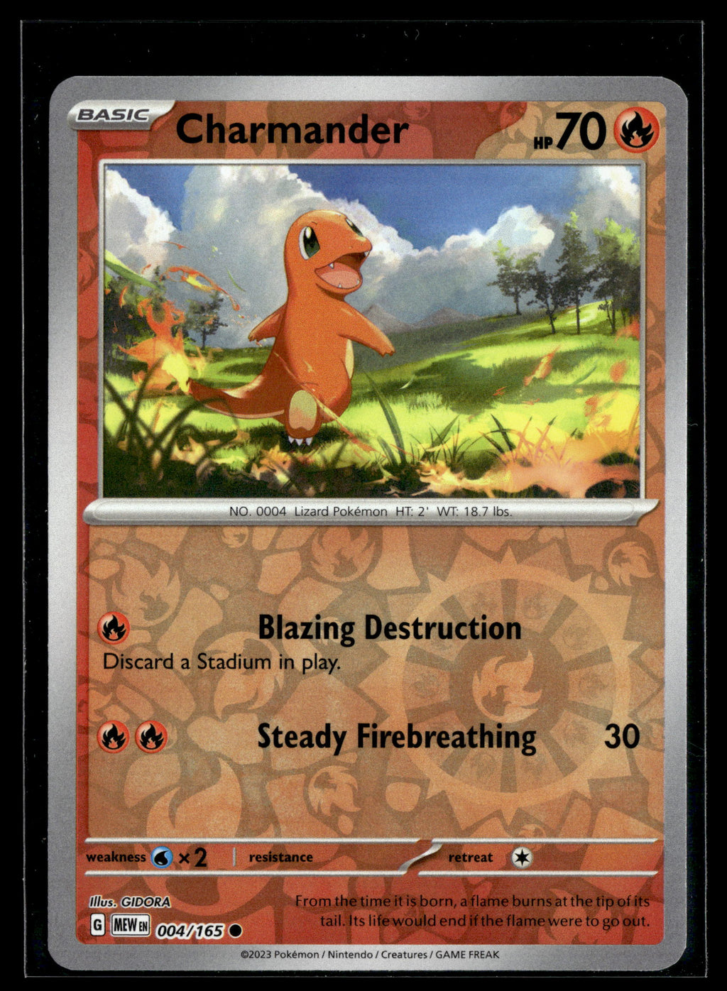 Pokemon tcg SV: Scarlet & Violet 151 #004/165 Charmander