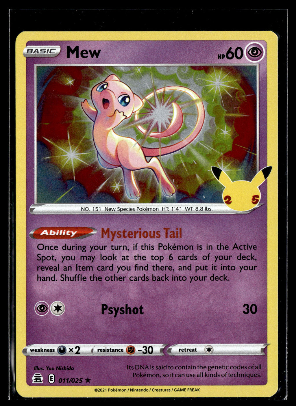 Pokemon tcg Celebrations: Classic Collection #011/025 Mew