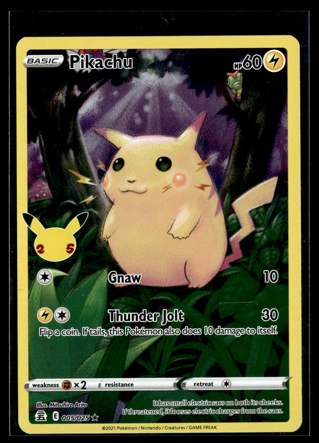 Pokemon tcg Celebrations: Classic Collection #005/025 Pikachu