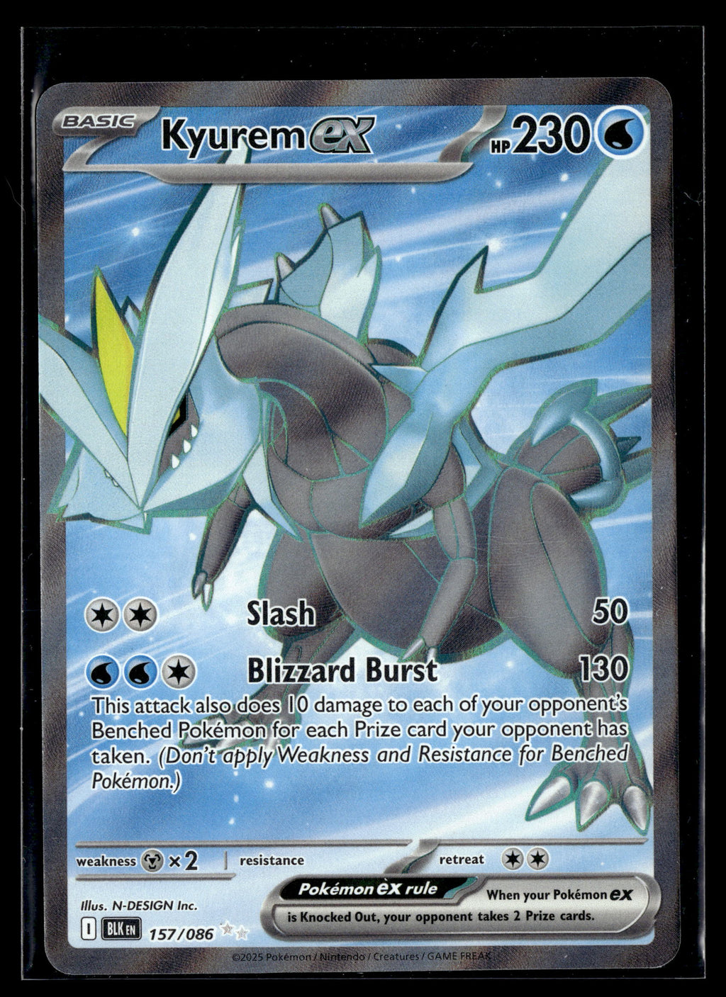 Pokemon tcg SV: Black Bolt #157/086 Kyurem ex