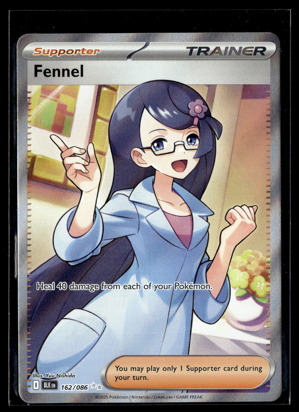 Pokemon tcg SV: Black Bolt #162/086 Fennel