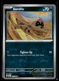 Pokemon tcg SV: Black Bolt #057/086 Sandile (Master Ball Pattern)