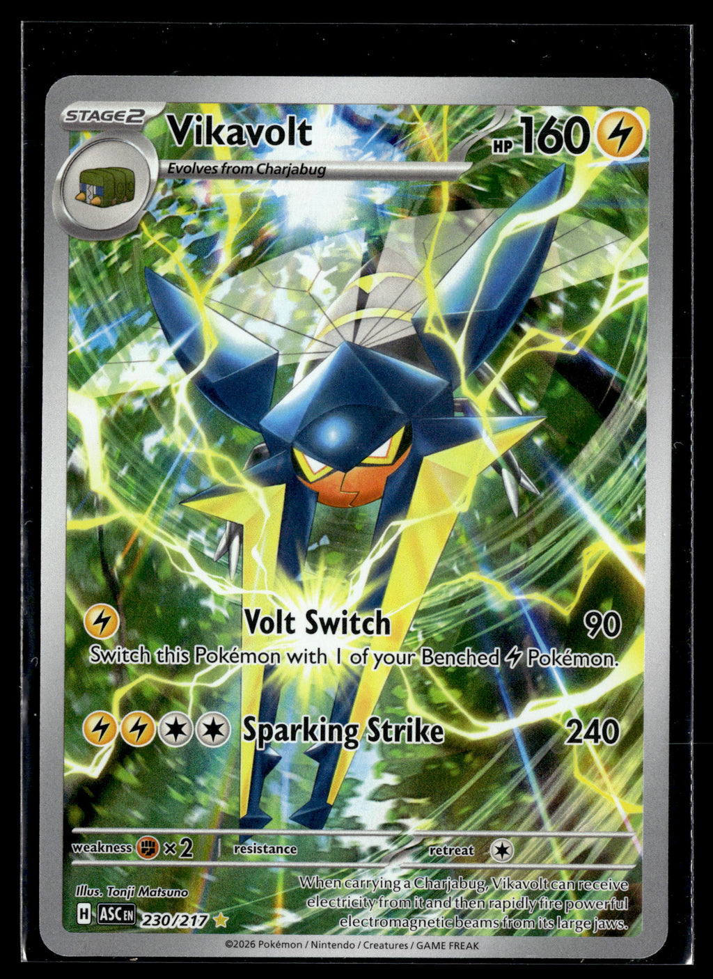 Pokemon tcg ME: Ascended Heroes #230/217 Vikavolt