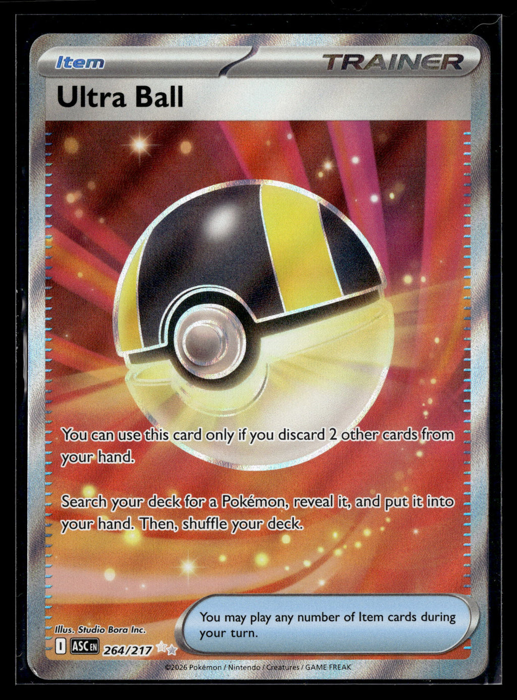 Pokemon tcg ME: Ascended Heroes #264/217 Ultra Ball