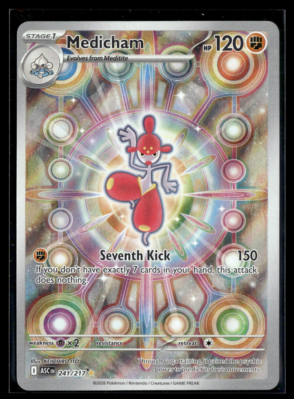 Pokemon tcg ME: Ascended Heroes #241/217 Medicham