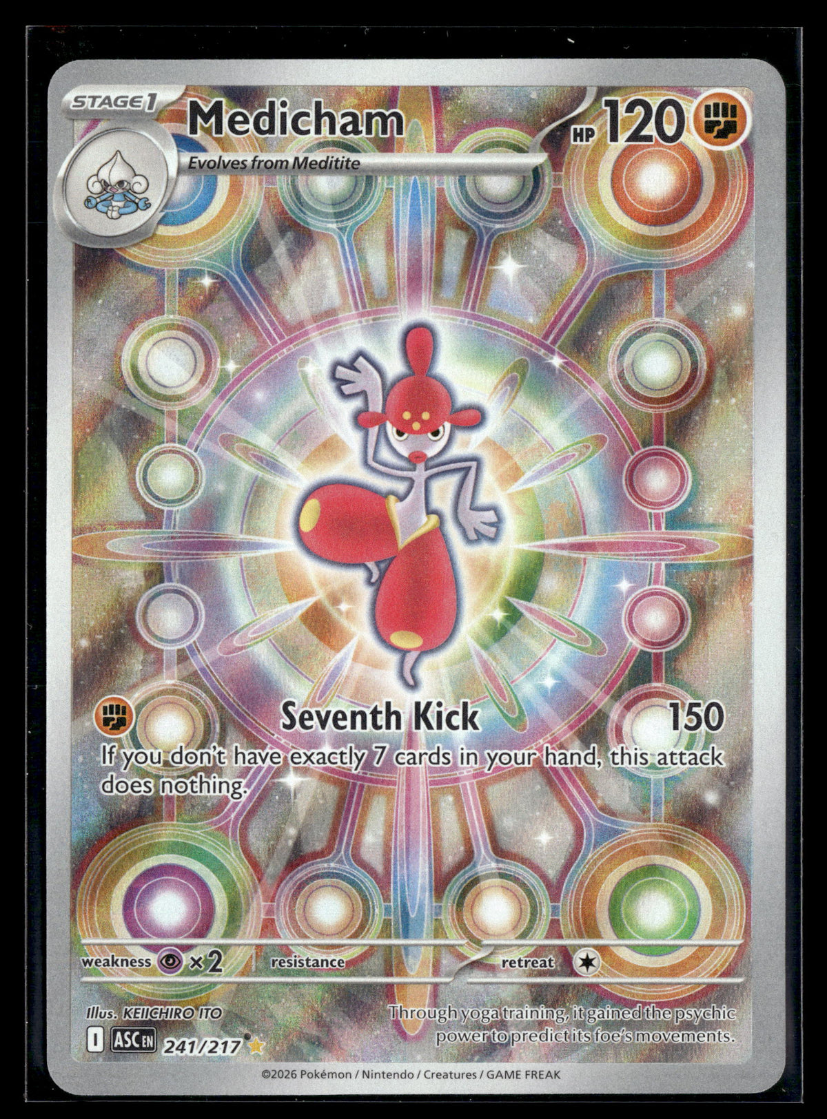 Pokemon tcg ME: Ascended Heroes #241/217 Medicham