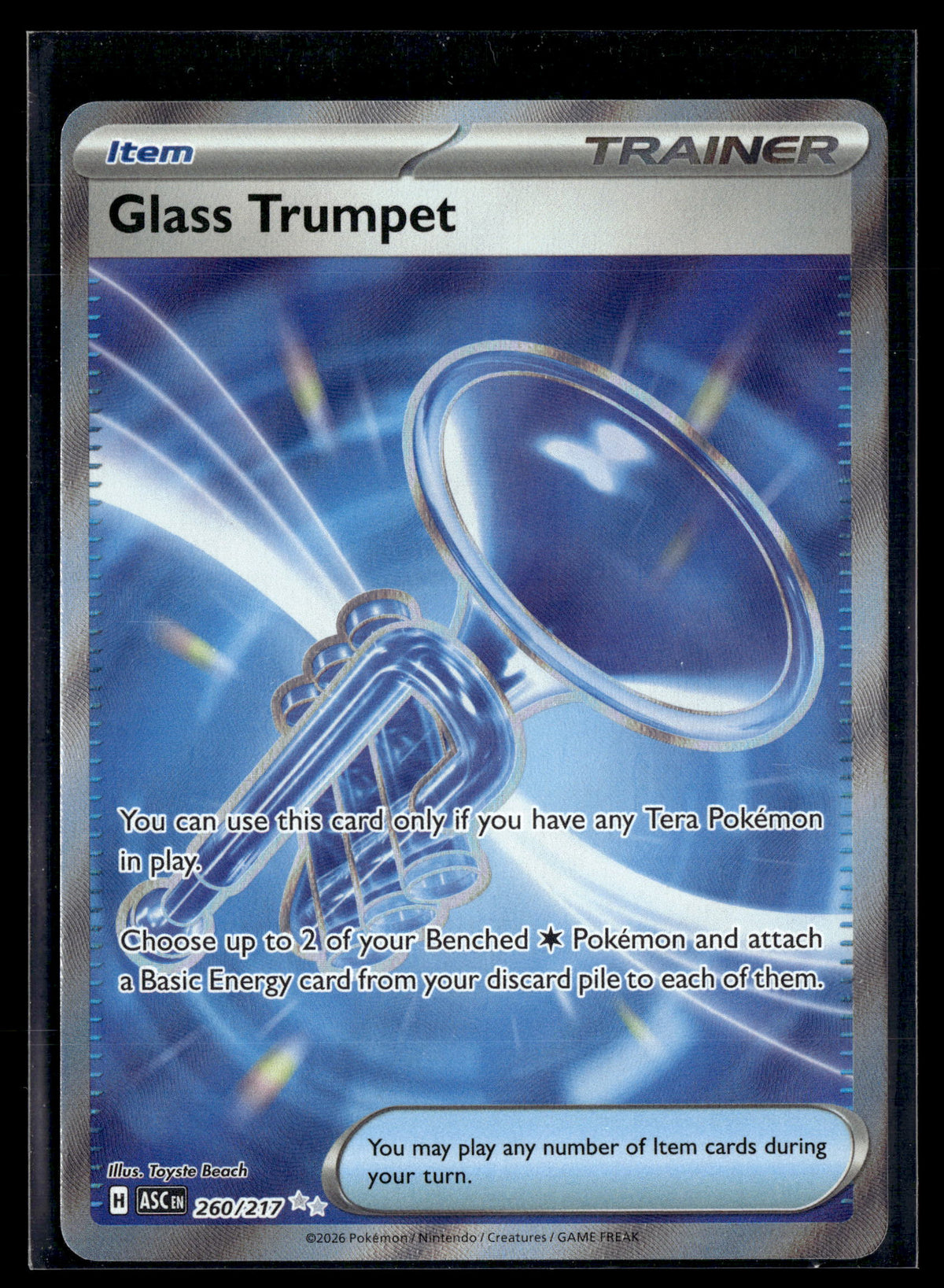Pokemon tcg ME: Ascended Heroes #260/217 Glass Trumpet