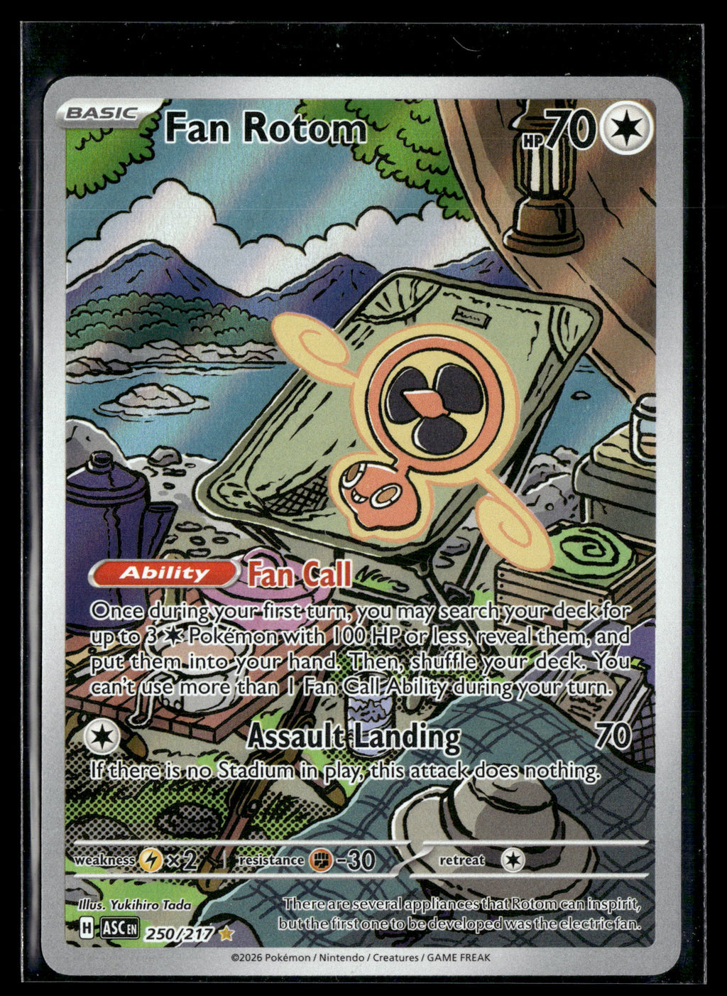 Pokemon tcg ME: Ascended Heroes #250/217 Fan Rotom