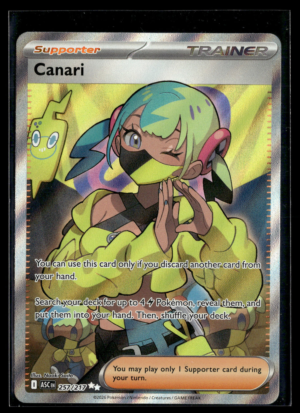 Pokemon tcg ME: Ascended Heroes #257/217 Canari