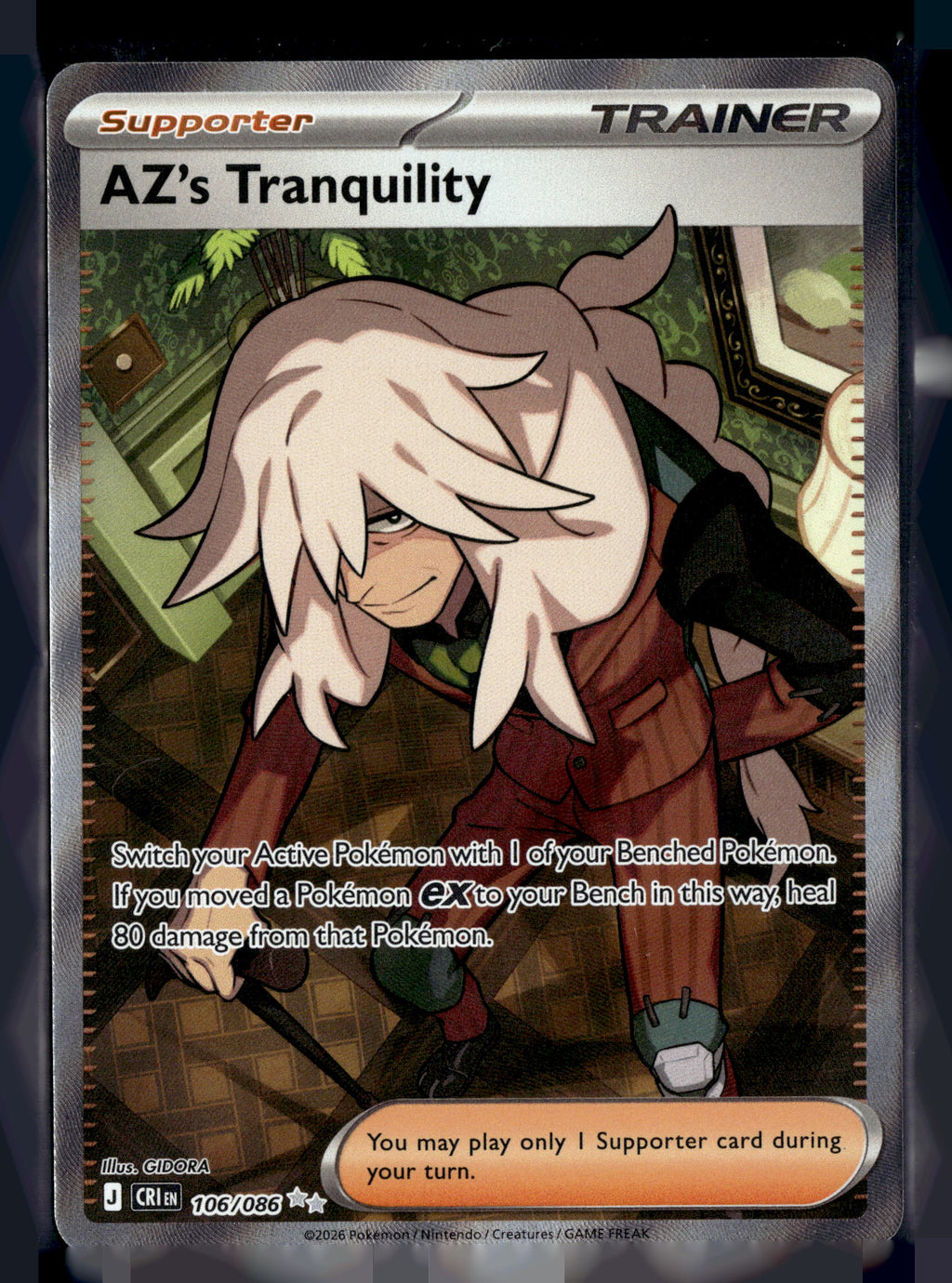 Pokemon tcg ME04: Chaos Rising #106/086 AZ's Tranquility