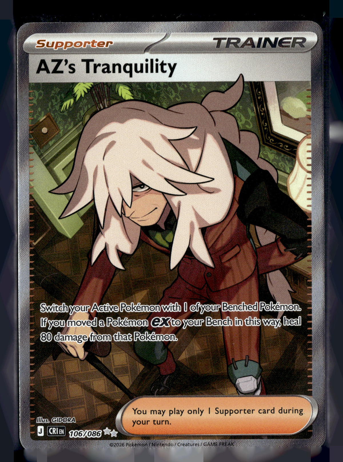 Pokemon tcg ME04: Chaos Rising #106/086 AZ's Tranquility