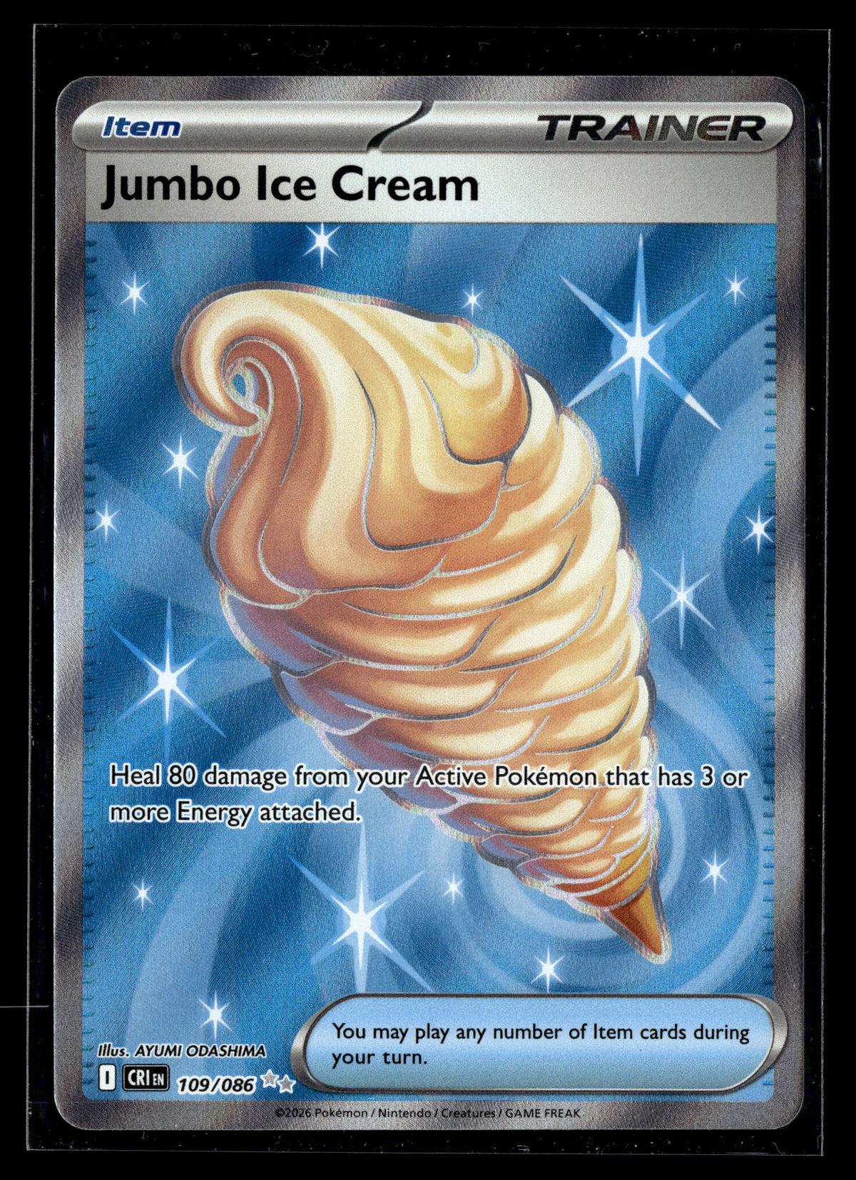 Pokemon tcg ME04: Chaos Rising #109/086 Jumbo Ice Cream