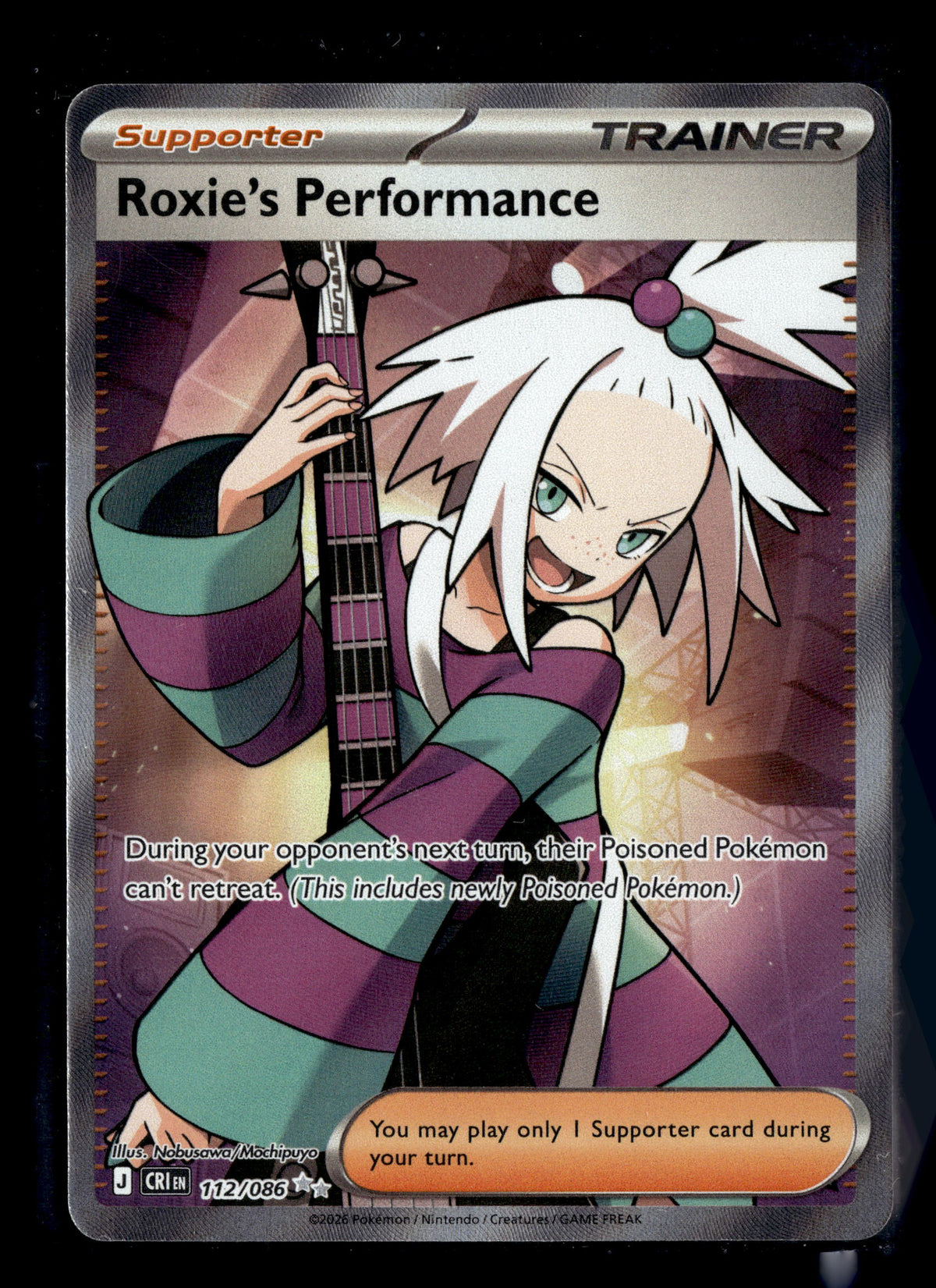 Pokemon tcg ME04: Chaos Rising #112/086 Roxie's Performance