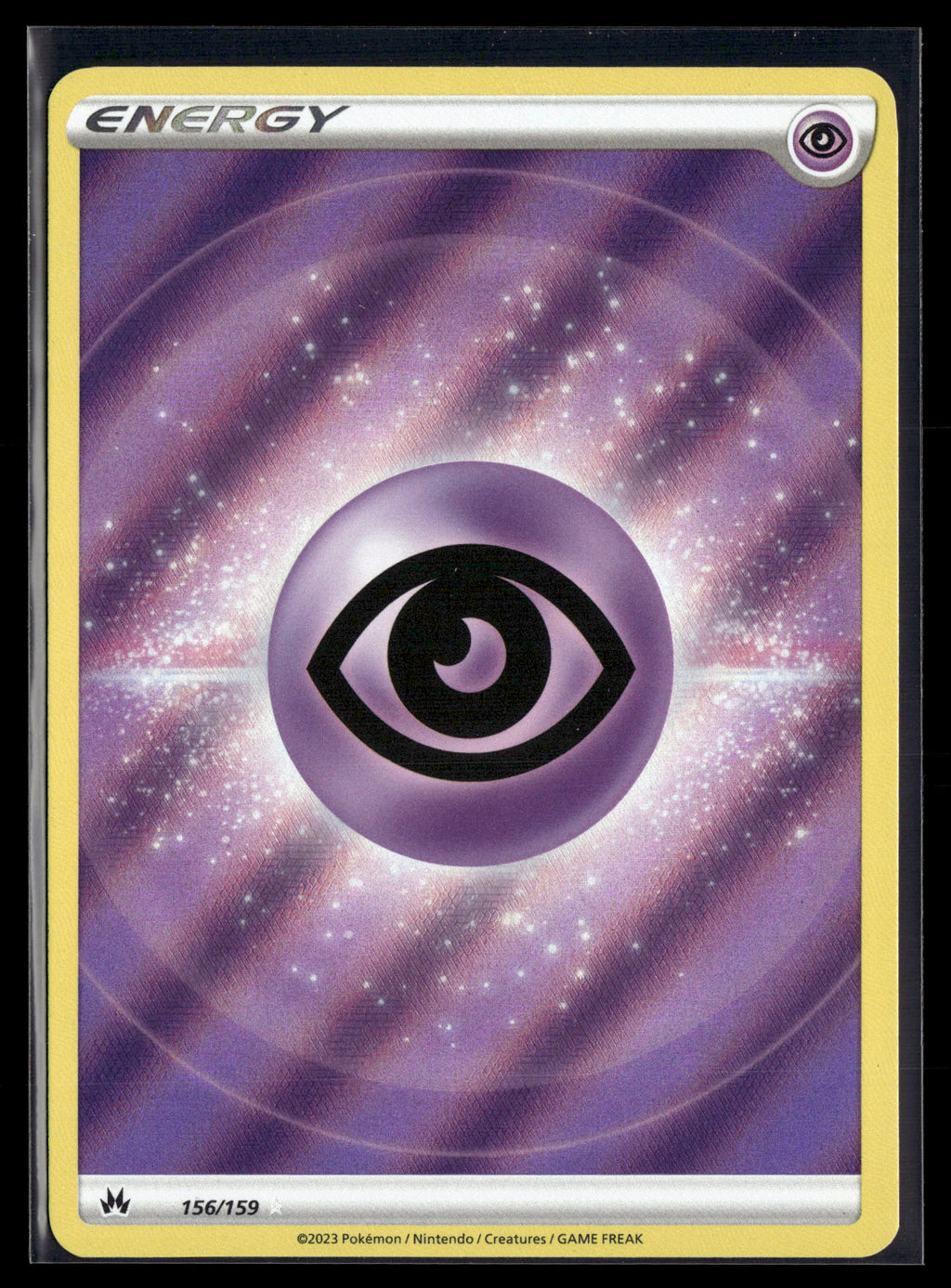 Pokemon tcg SWSH: Crown Zenith #156/159 Psychic Energy (Texture Full Art)