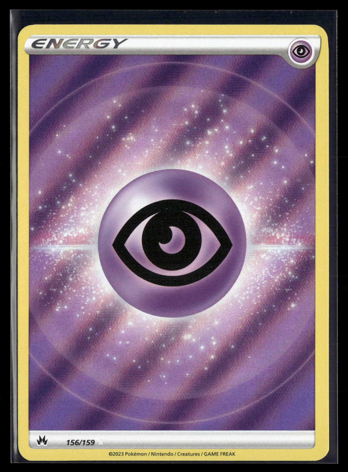 Pokemon tcg SWSH: Crown Zenith #156/159 Psychic Energy (Texture Full Art)