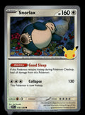 Pokemon tcg ME: 30th Celebration #119/128 Snorlax