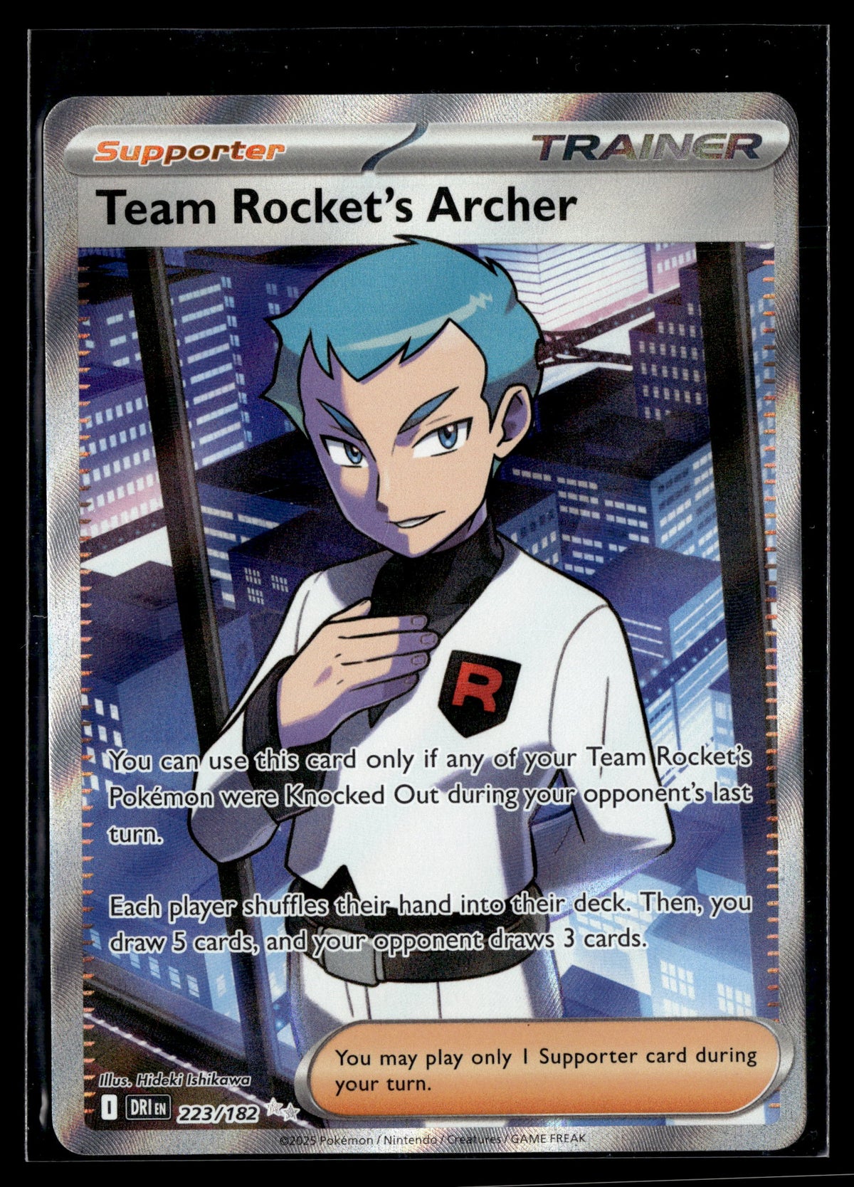 Pokemon tcg SV10: Destined Rivals #223/182 Team Rocket's Archer