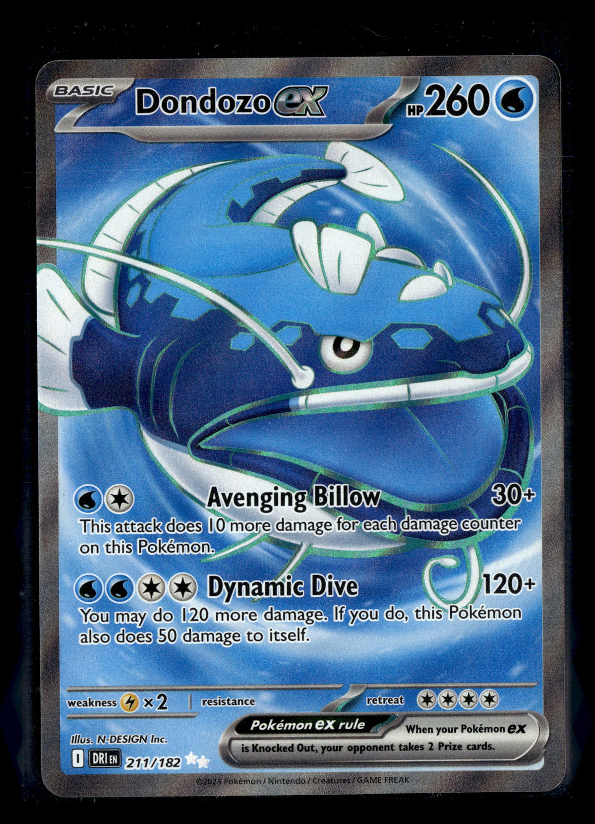Pokemon tcg SV10: Destined Rivals #211/182 Dondozo ex