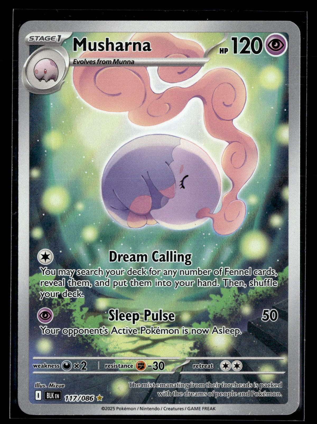 Pokemon tcg SV: Black Bolt #117/086 Musharna
