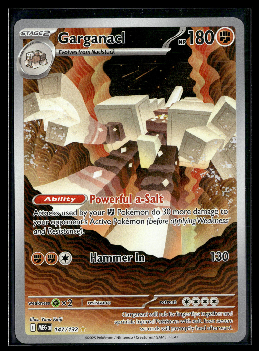 Pokemon tcg ME01: Mega Evolution #147/132 Garganacl
