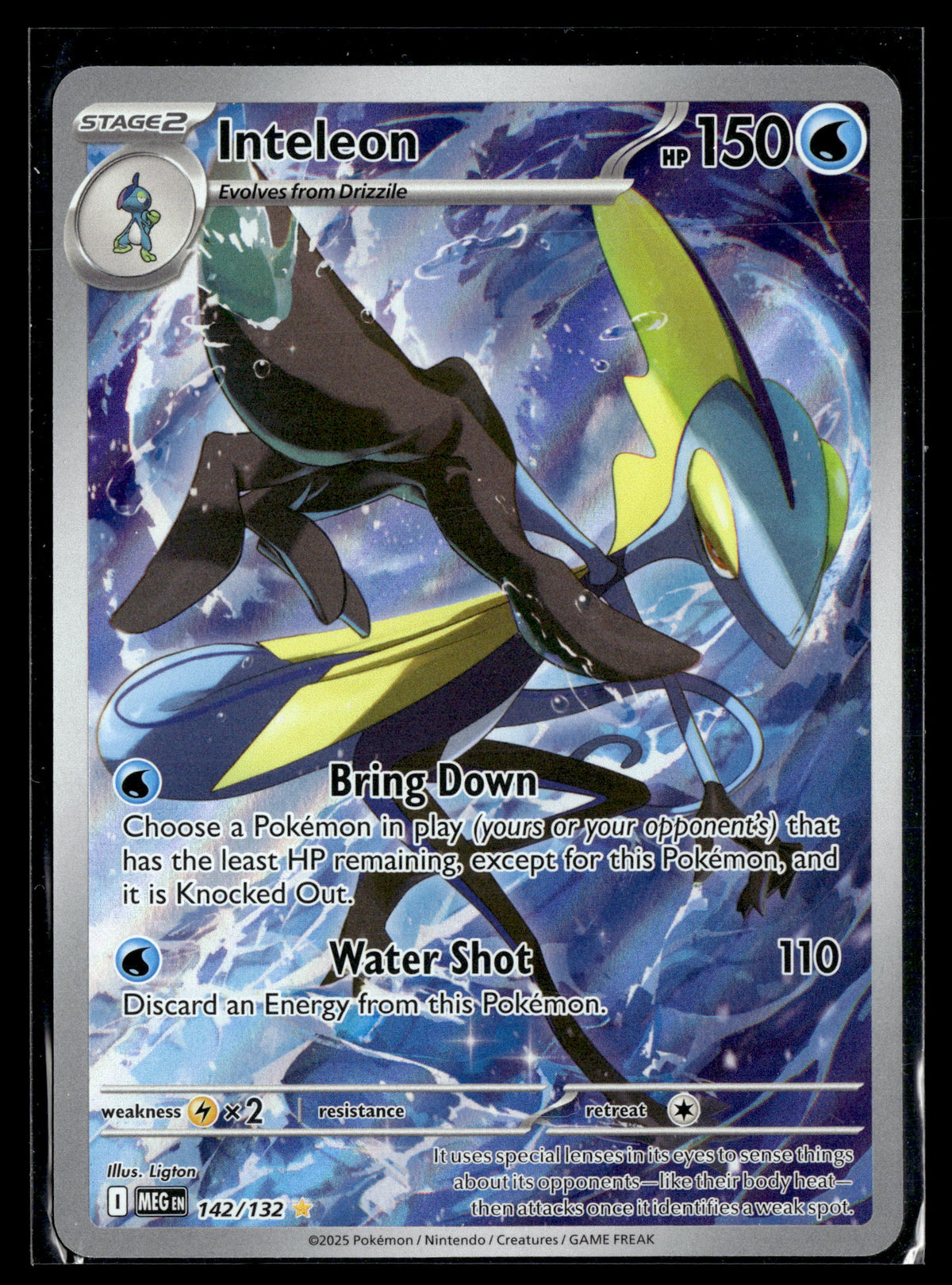 Pokemon tcg ME01: Mega Evolution #142/132 Inteleon