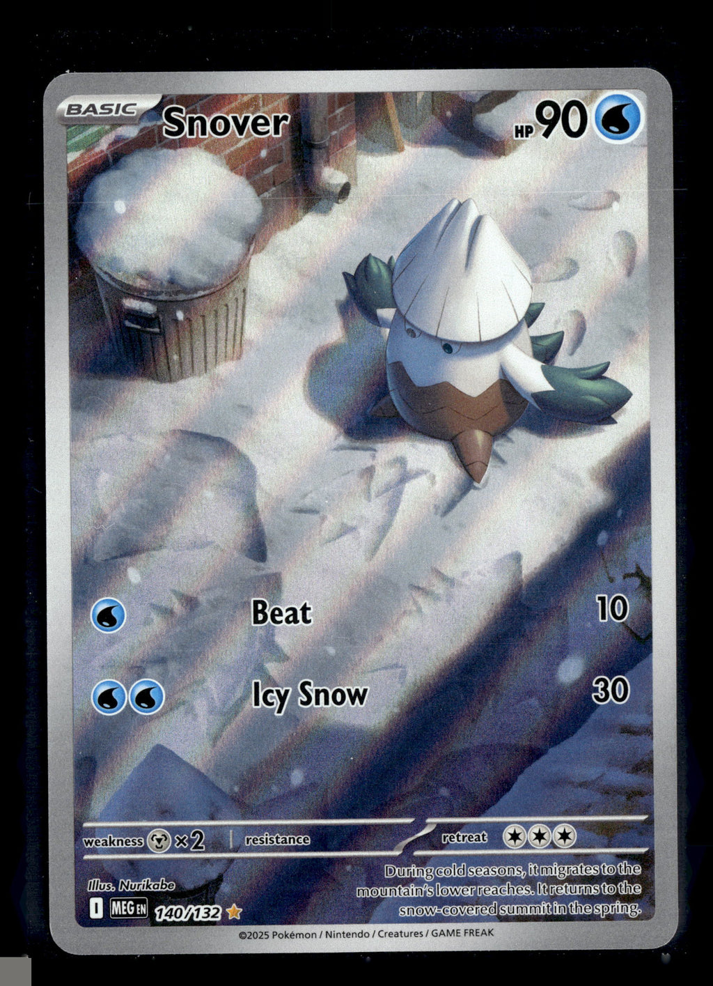 Pokemon tcg ME01: Mega Evolution #140/132 Snover