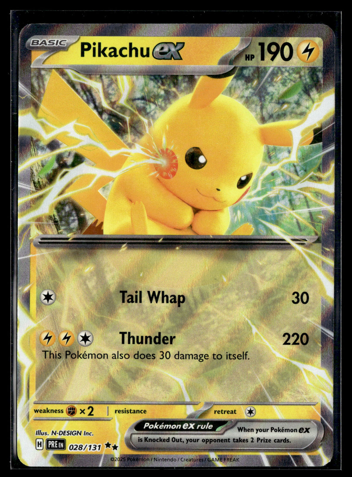 Pokemon tcg SV: Prismatic Evolutions #028/131 Pikachu ex
