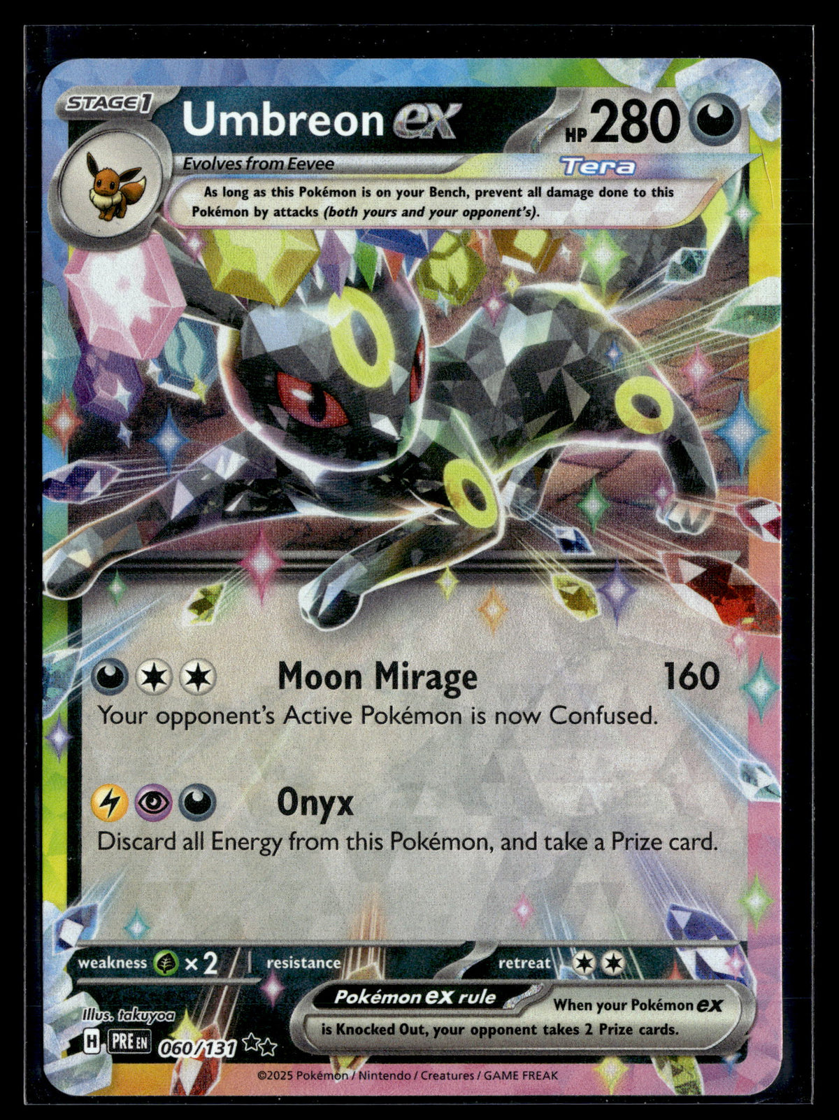 Pokemon tcg SV: Prismatic Evolutions #060/131 Umbreon ex
