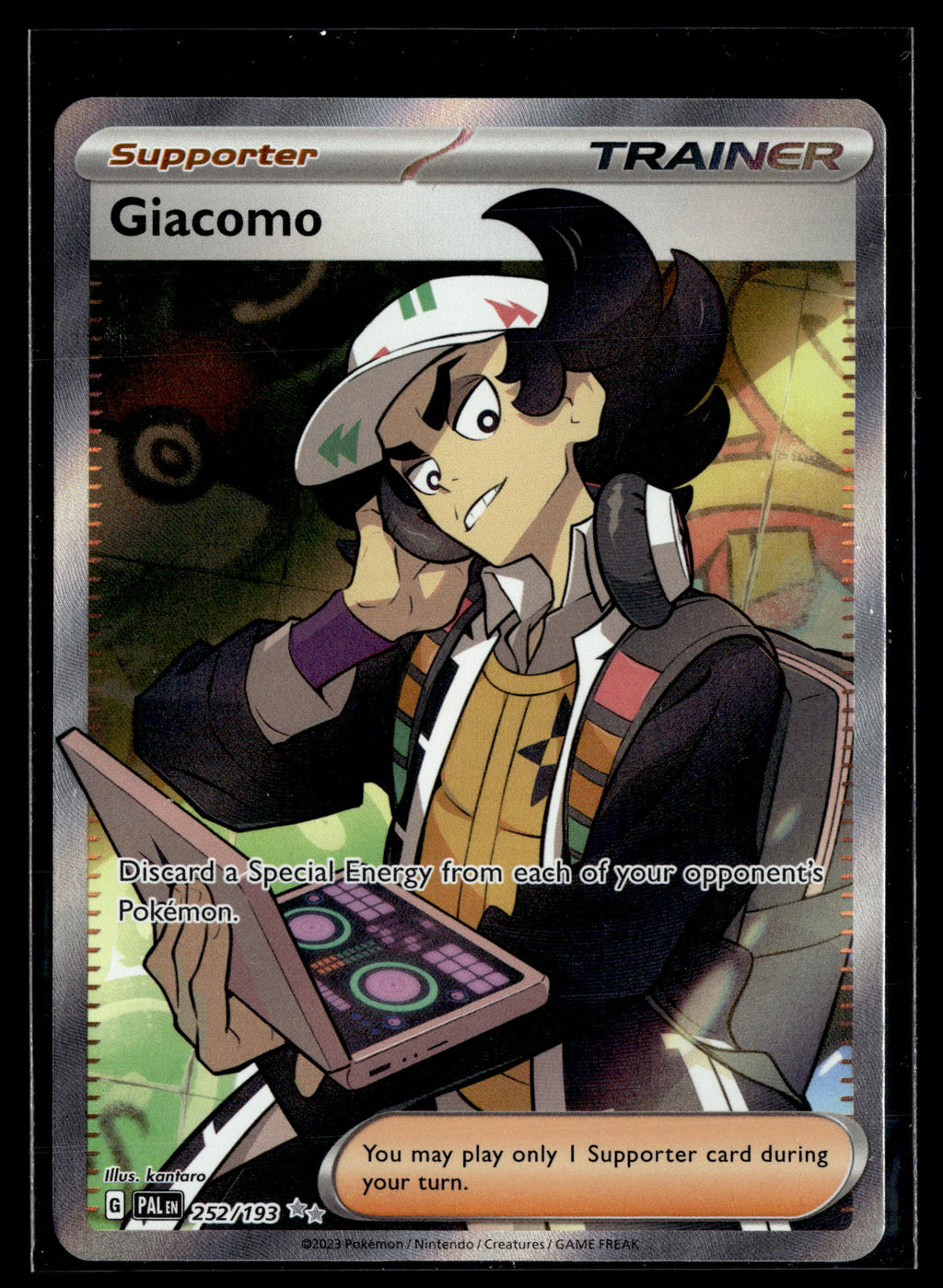 Pokemon tcg SV02: Paldea Evolved #252/193 Giacomo