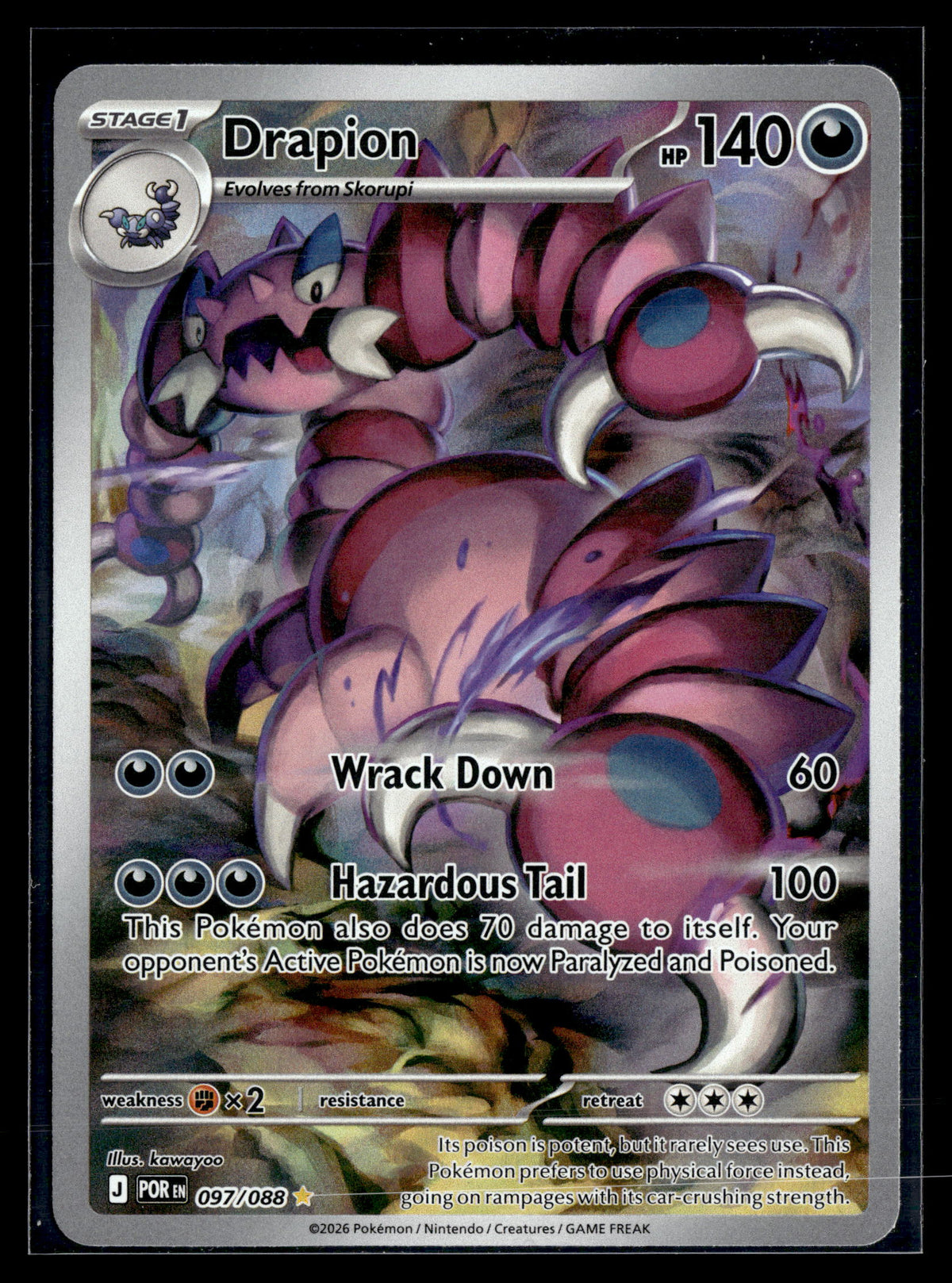 Pokemon tcg ME03: Perfect Order #097/088 Drapion