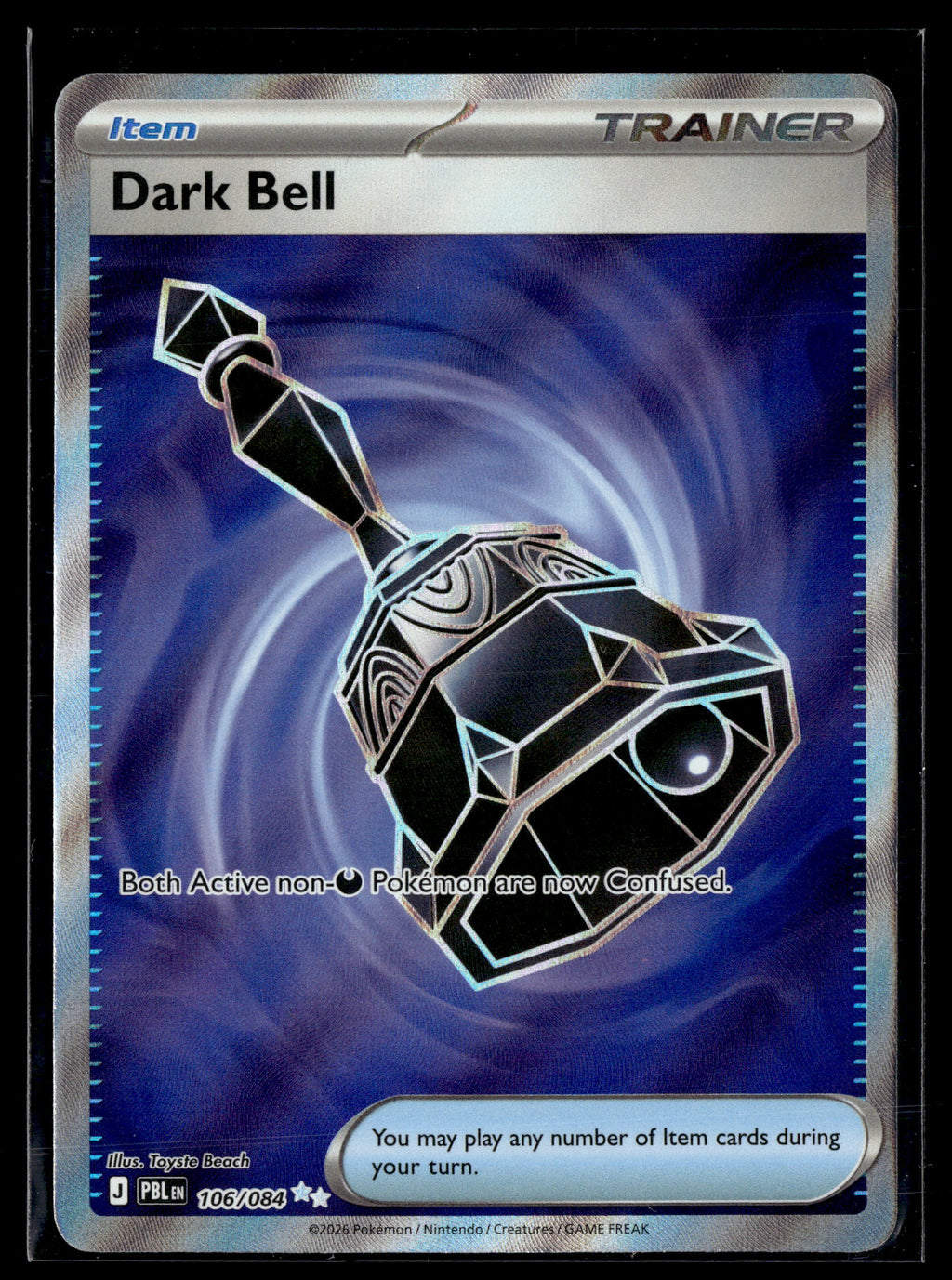Pokemon tcg ME05: Pitch Black #106/084 Dark Bell