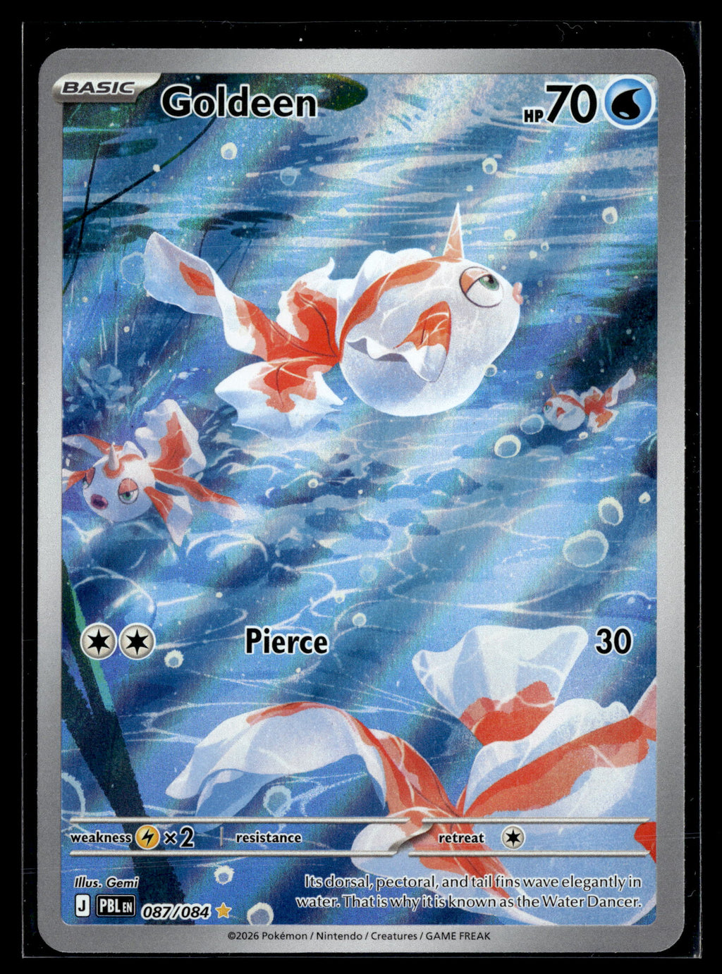 Pokemon tcg ME05: Pitch Black #087/084 Goldeen