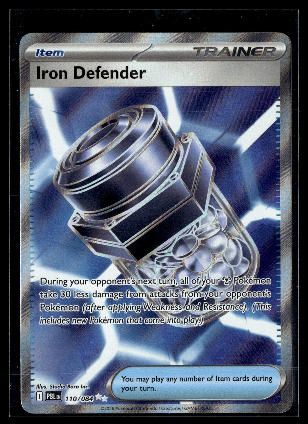 Pokemon tcg ME05: Pitch Black #110/084 Iron Defender