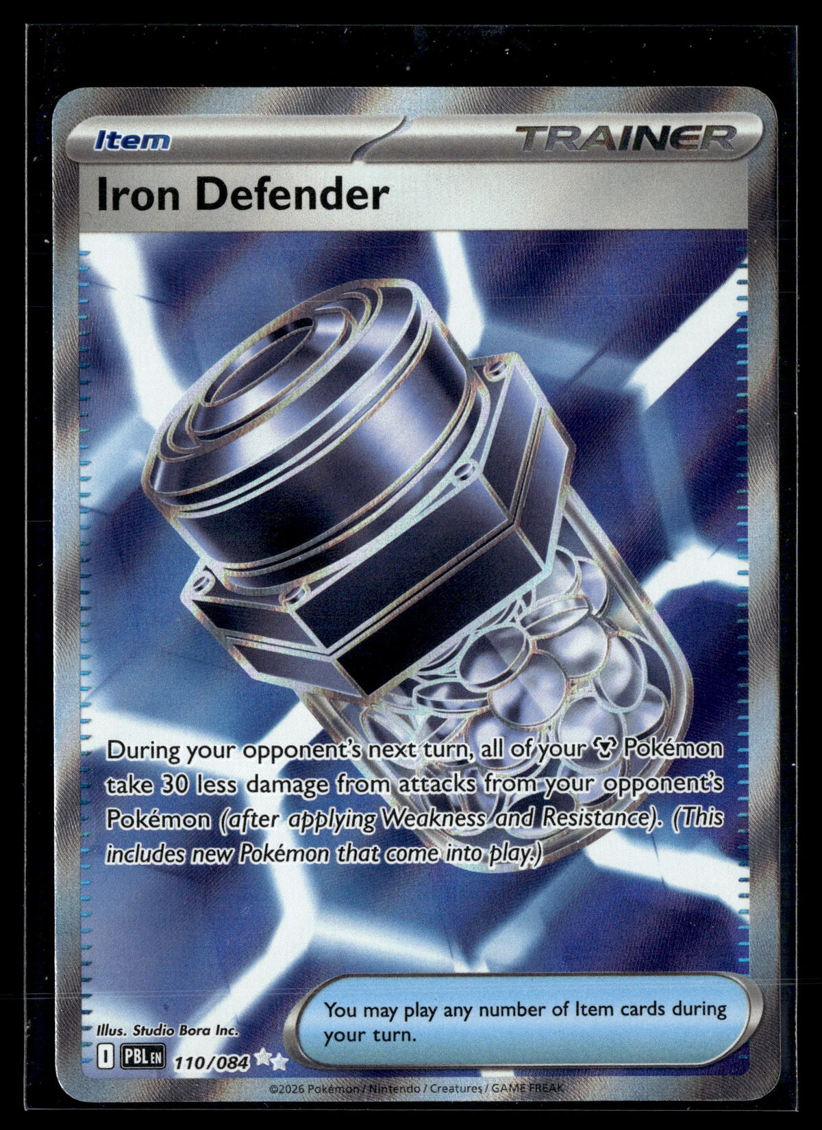 Pokemon tcg ME05: Pitch Black #110/084 Iron Defender