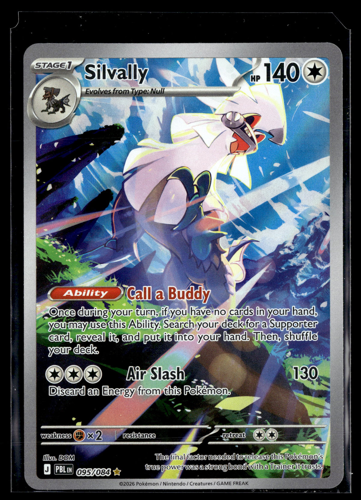 Pokemon tcg ME05: Pitch Black #095/084 Silvally