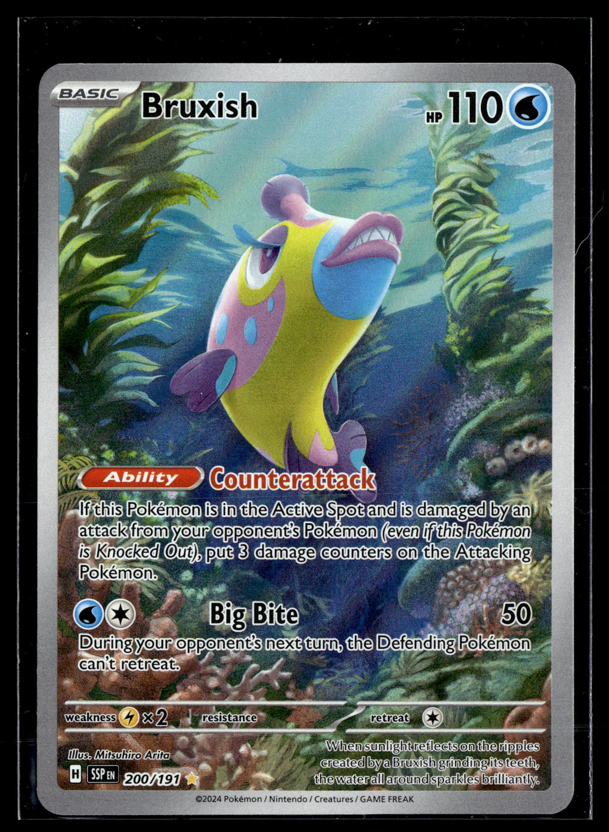 Pokemon tcg SV08: Surging Sparks #200/191 Bruxish