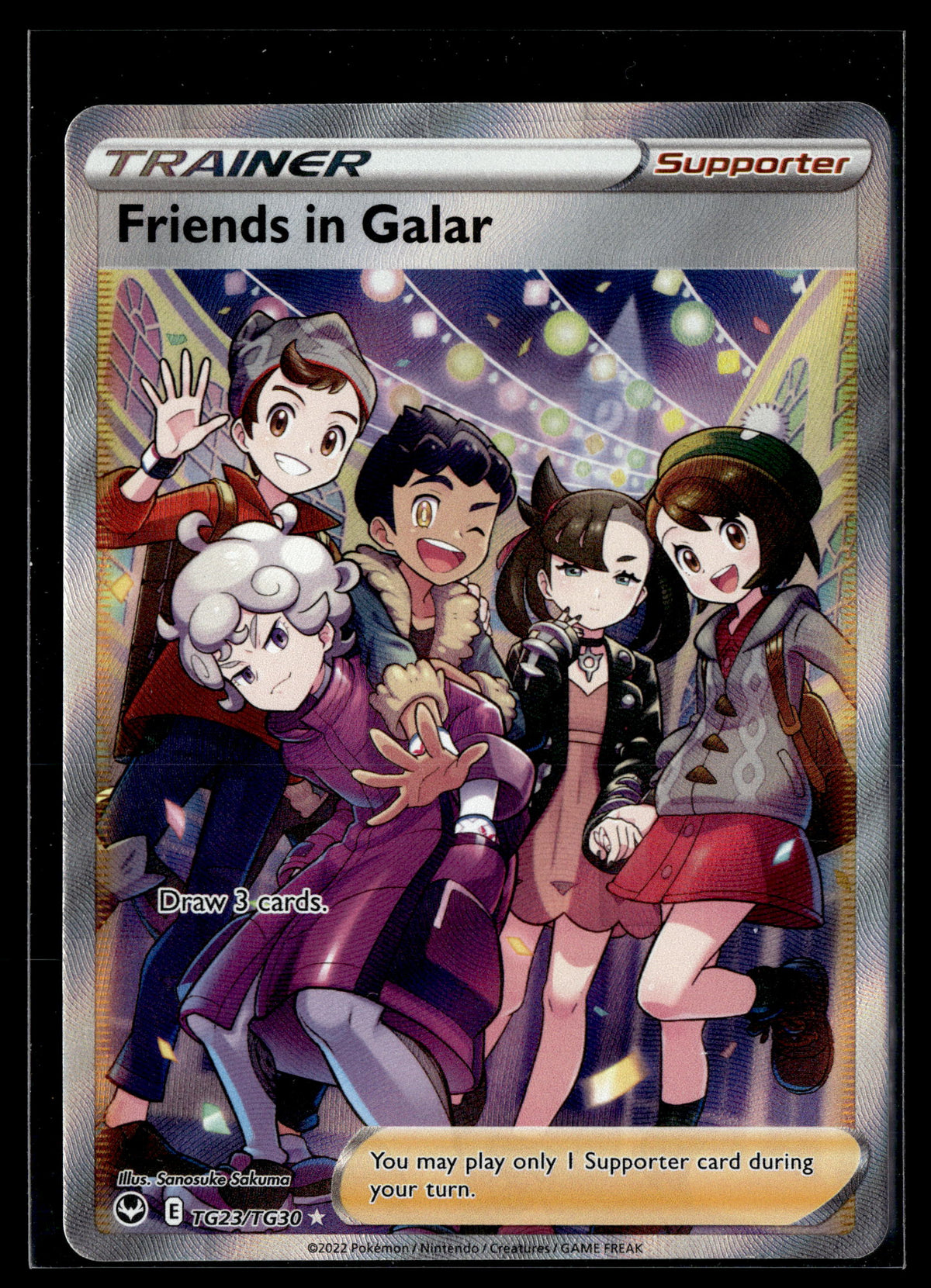 Pokemon tcg SWSH12: Silver Tempest #TG23/TG30 Friends in Galar