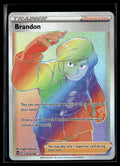 Pokemon tcg SWSH12: Silver Tempest #203/195 Brandon (Secret)