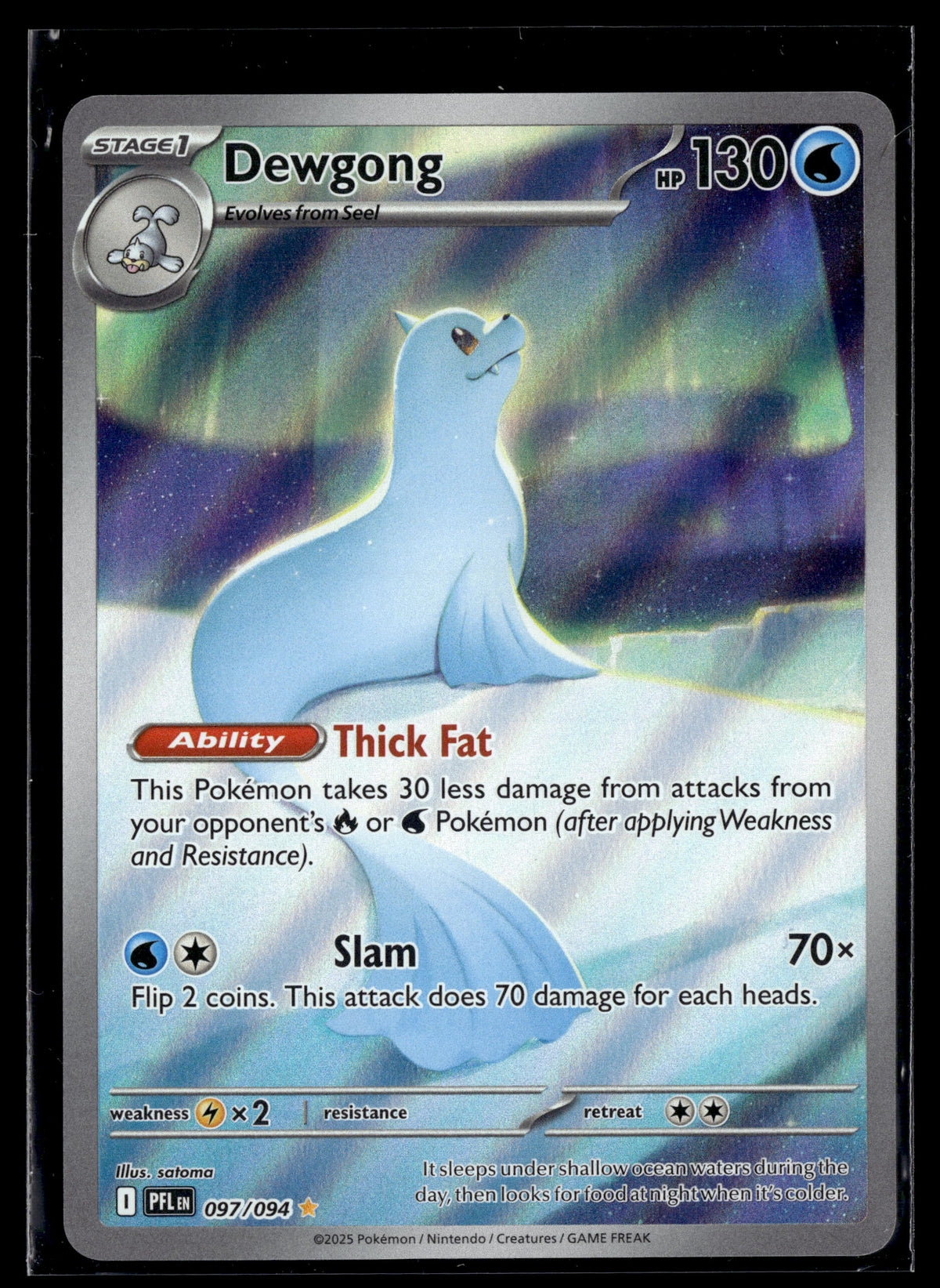 Pokemon tcg ME02: Phantasmal Flames #097/094 Dewgong