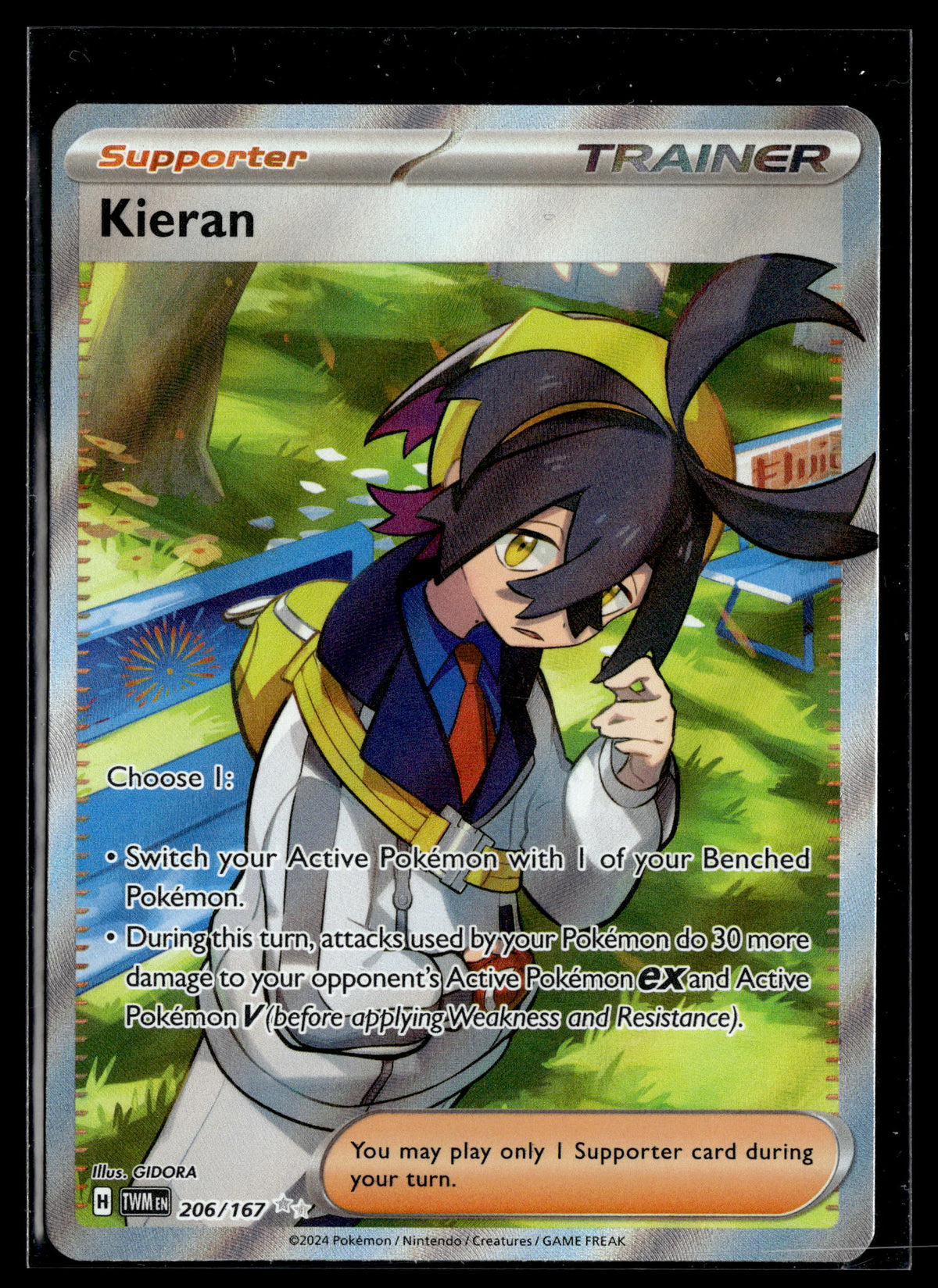 Pokemon tcg SV06: Twilight Masquerade #206/167 Kieran